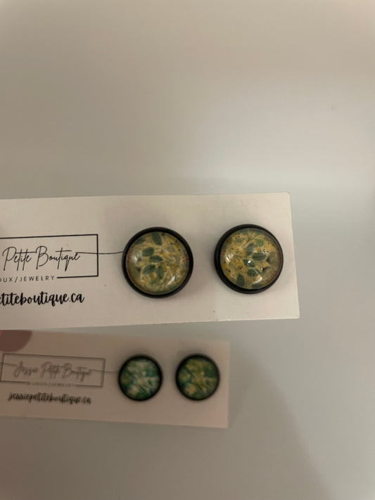 Four green buttons with black borders on a white card with 'Prette Boutique' branding.