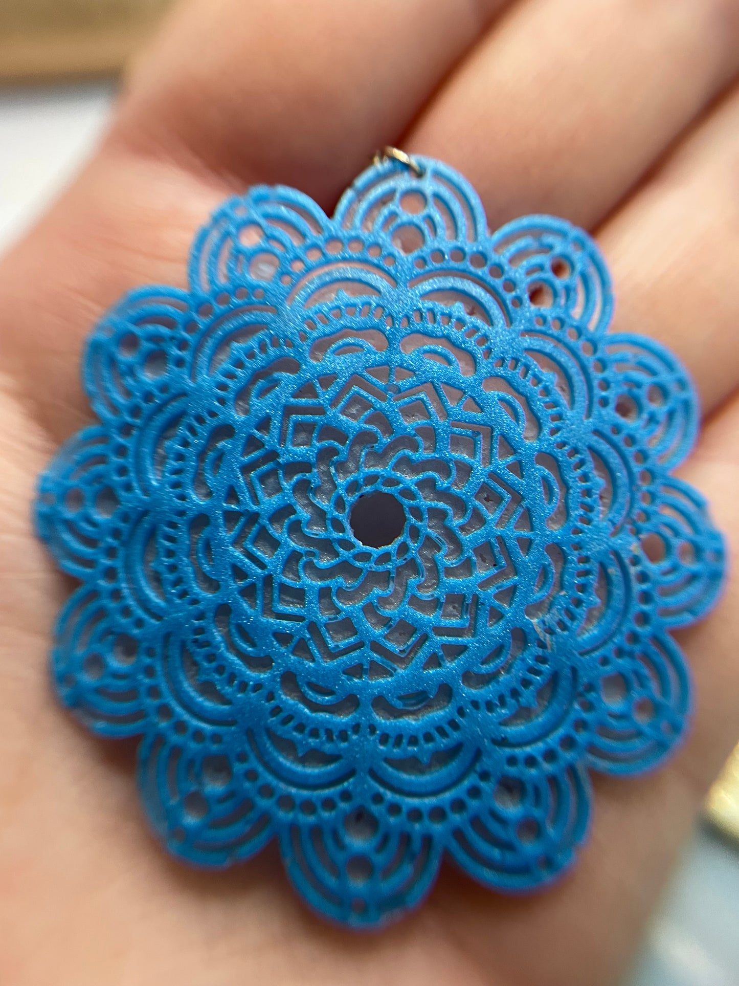 Big Clay Mandala Earrings