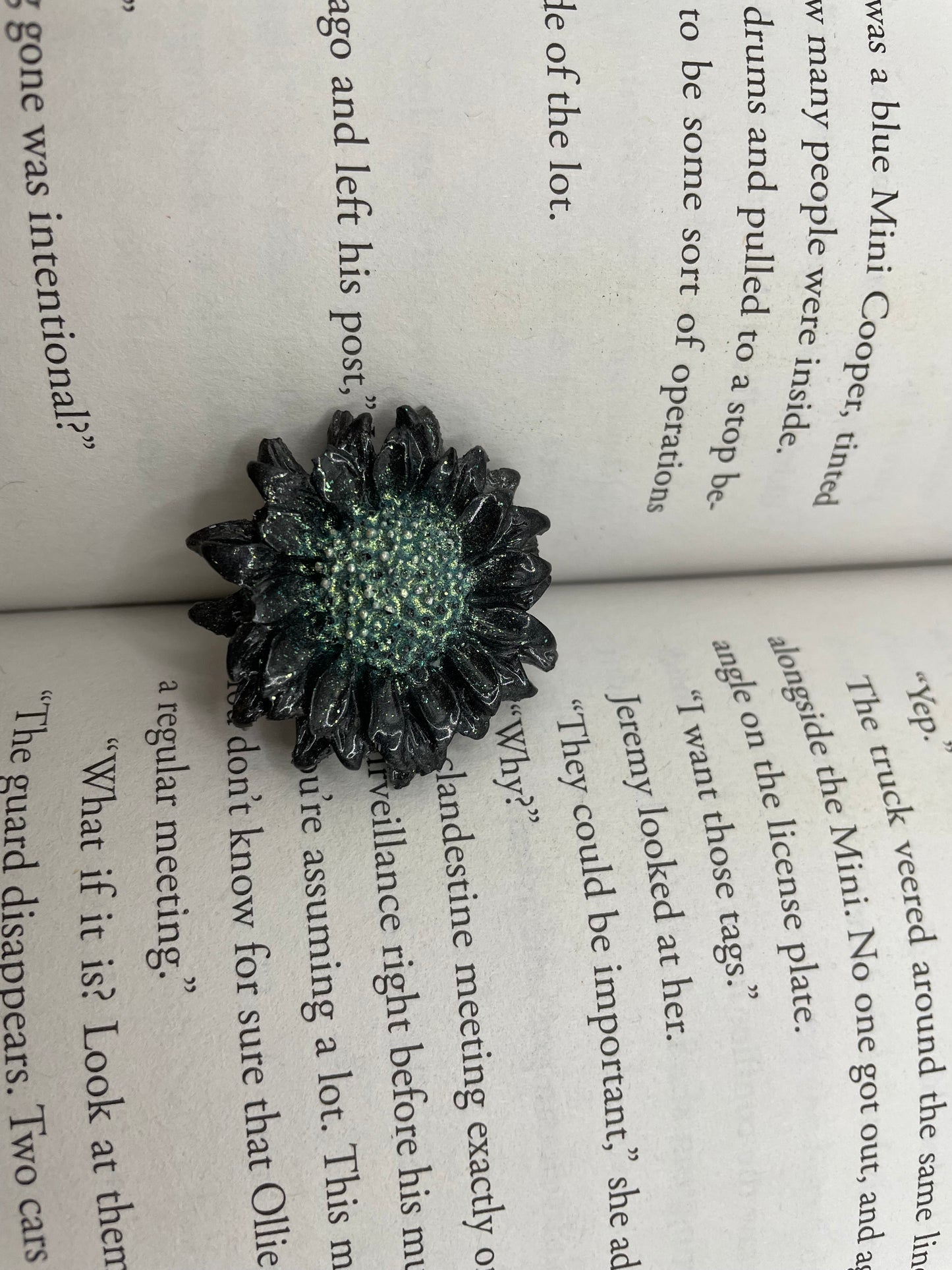 Floral Adjustable Statement Ring -Stainless Steel