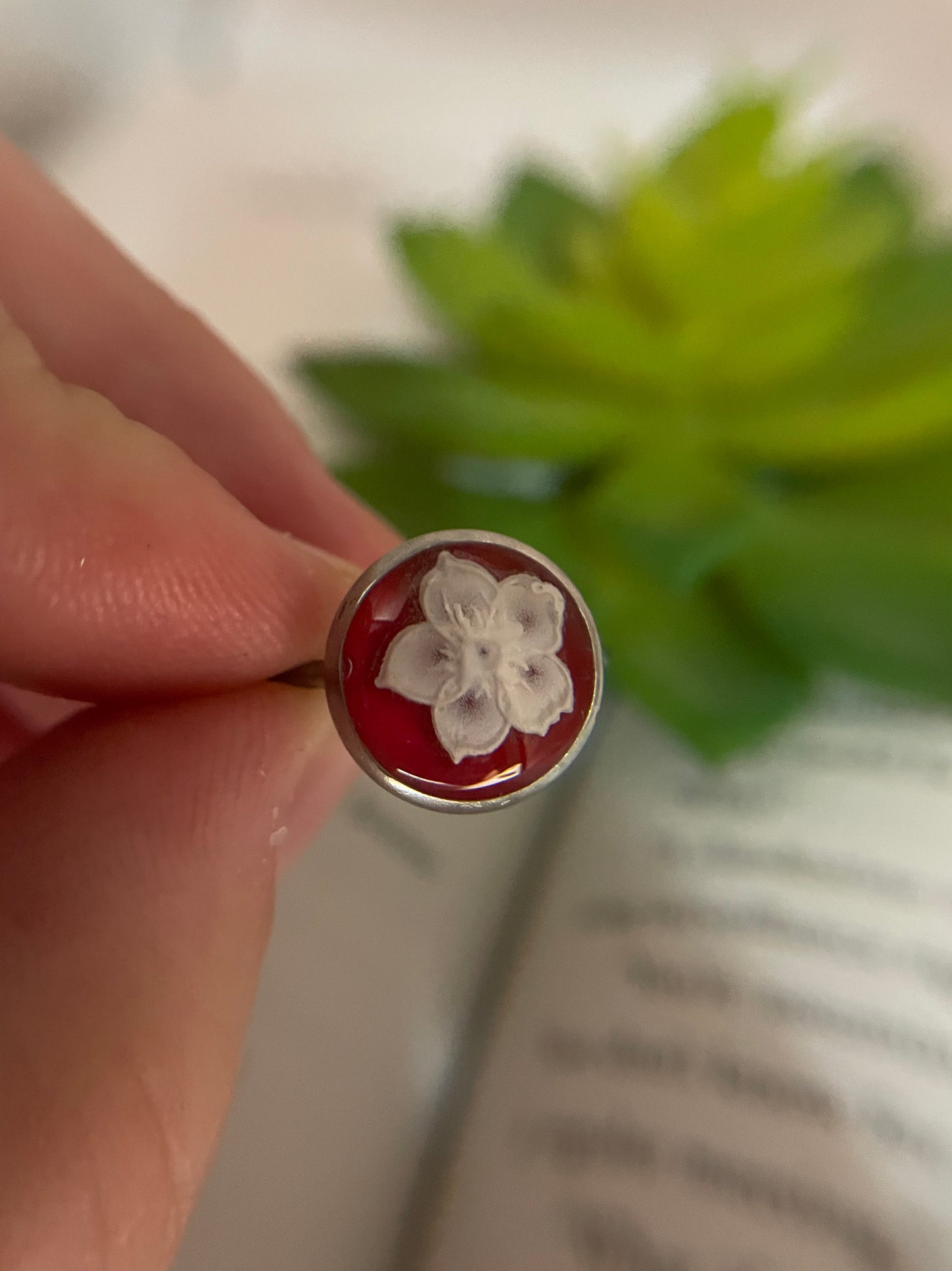 Adjustable Round Flower Rings – Stainless Steel