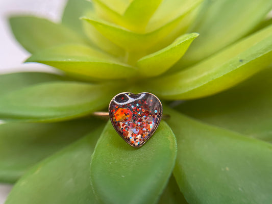Adjustable Heart Rings – Rose Gold Plated Stainless Steel