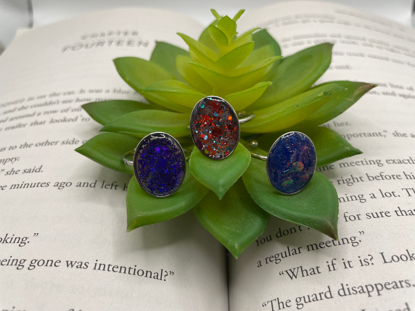 Adjustable Oval Rings – Stainless Steel