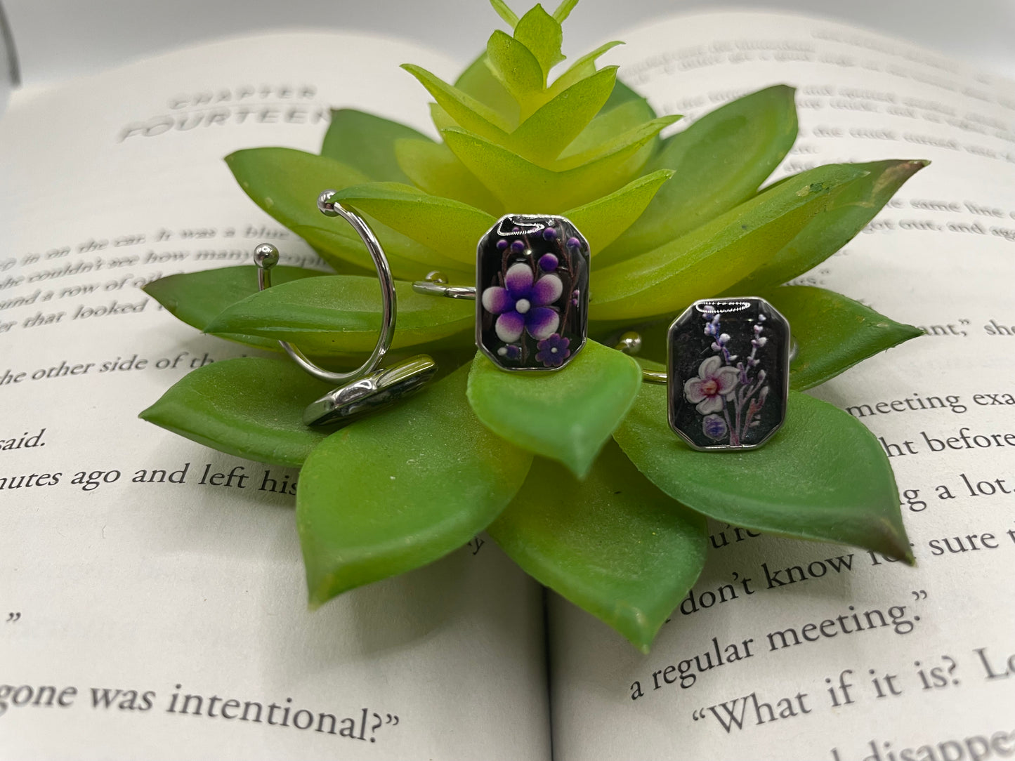 Adjustable Octagon Rings – Stainless Steel