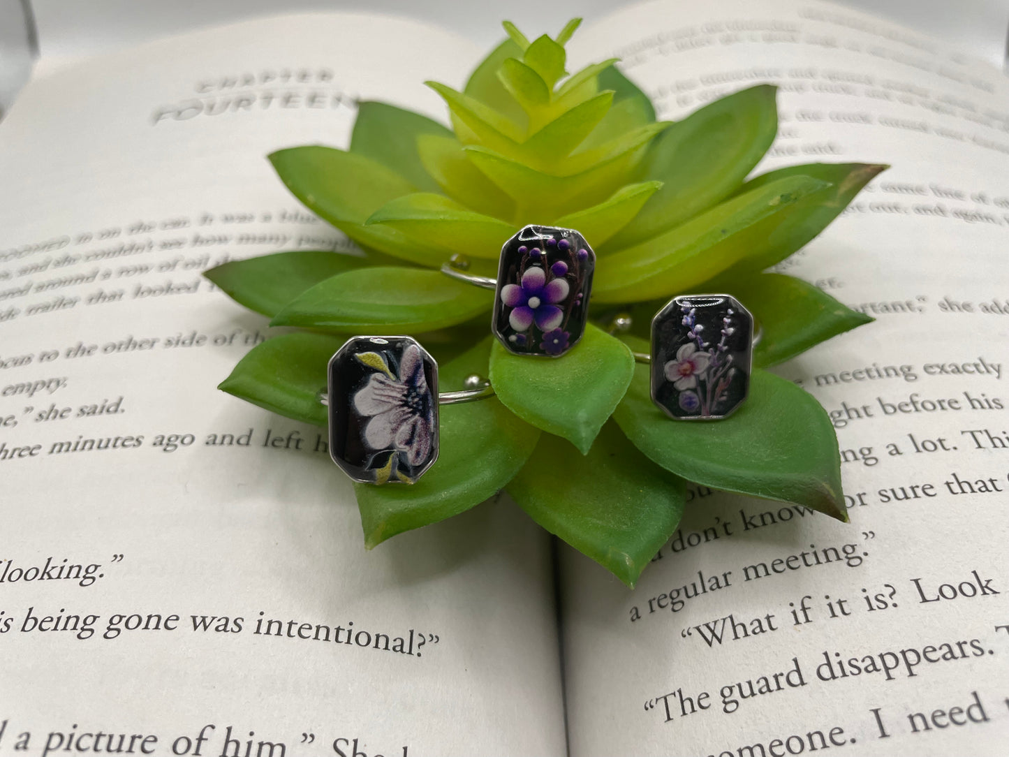 Adjustable Octagon Rings – Stainless Steel