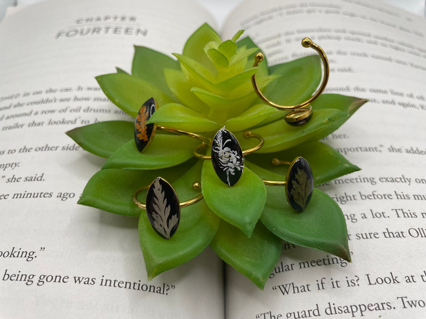 Adjustable Oval Stainless Steel Rings