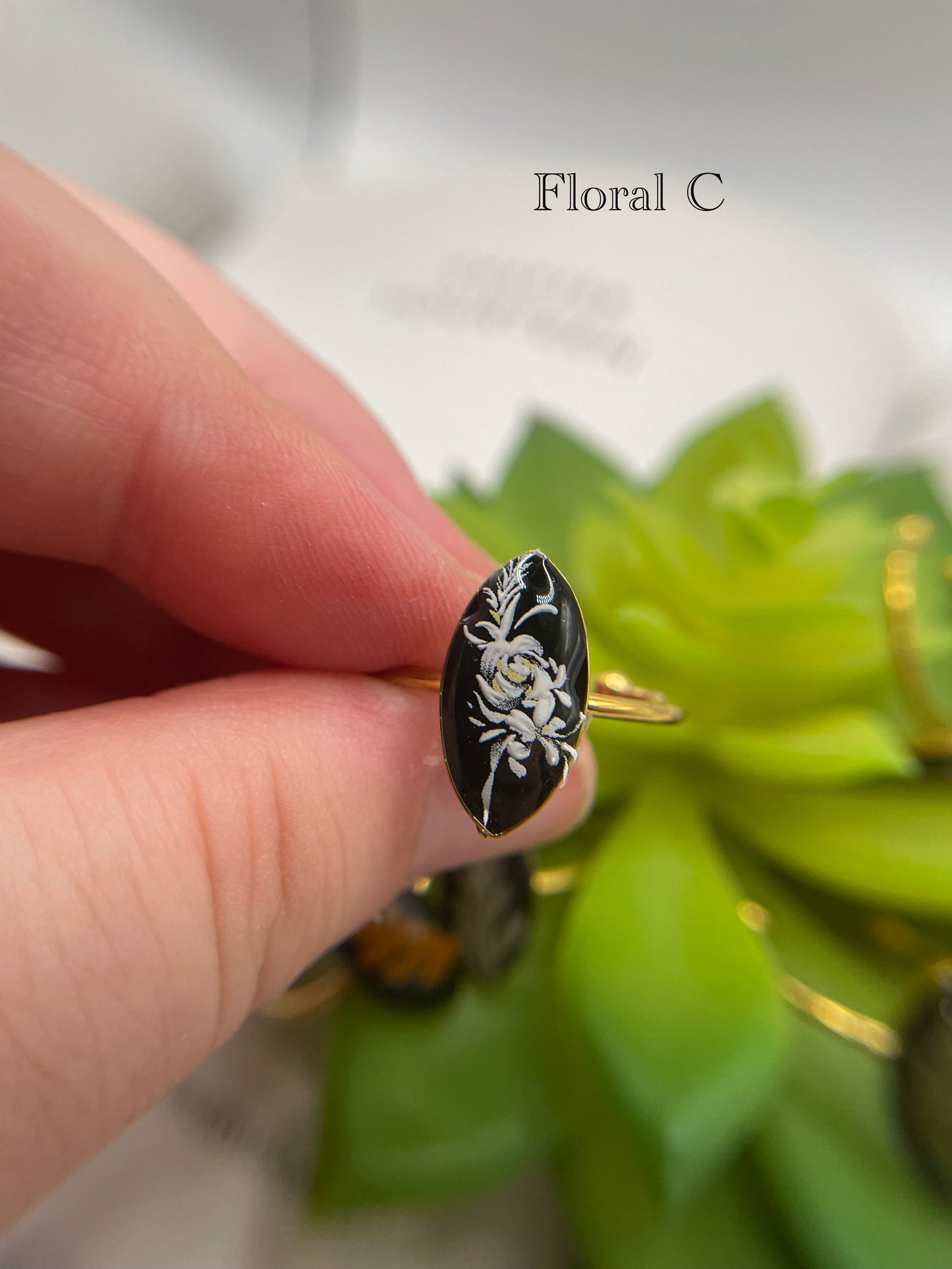 Adjustable Oval Stainless Steel Rings