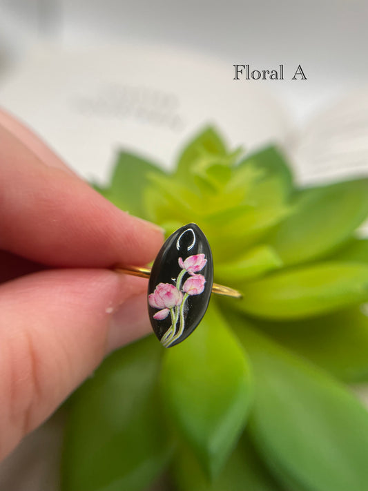 Adjustable Oval Stainless Steel Rings