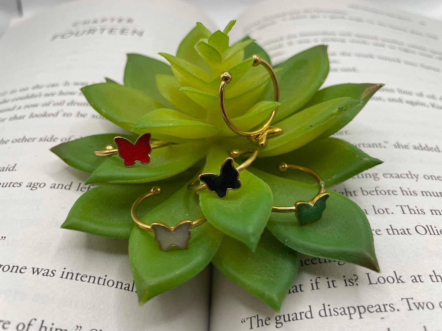 Adjustable Butterfly Ring – Stainless Steel