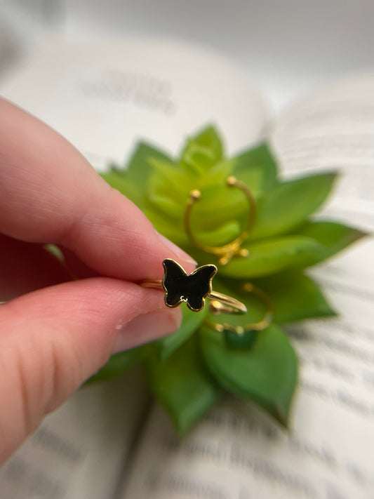 Adjustable Butterfly Ring – Stainless Steel