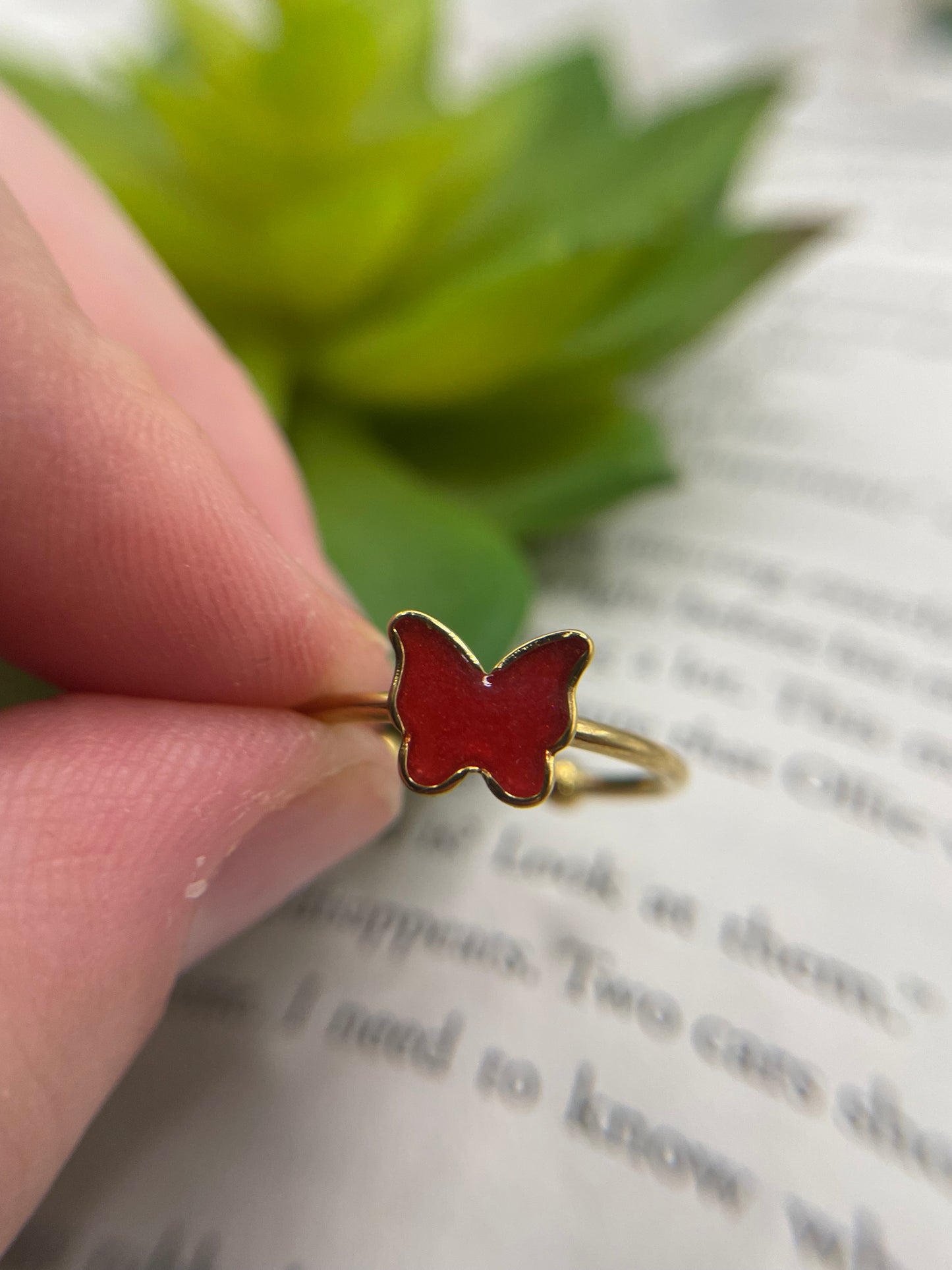 Adjustable Butterfly Ring – Stainless Steel