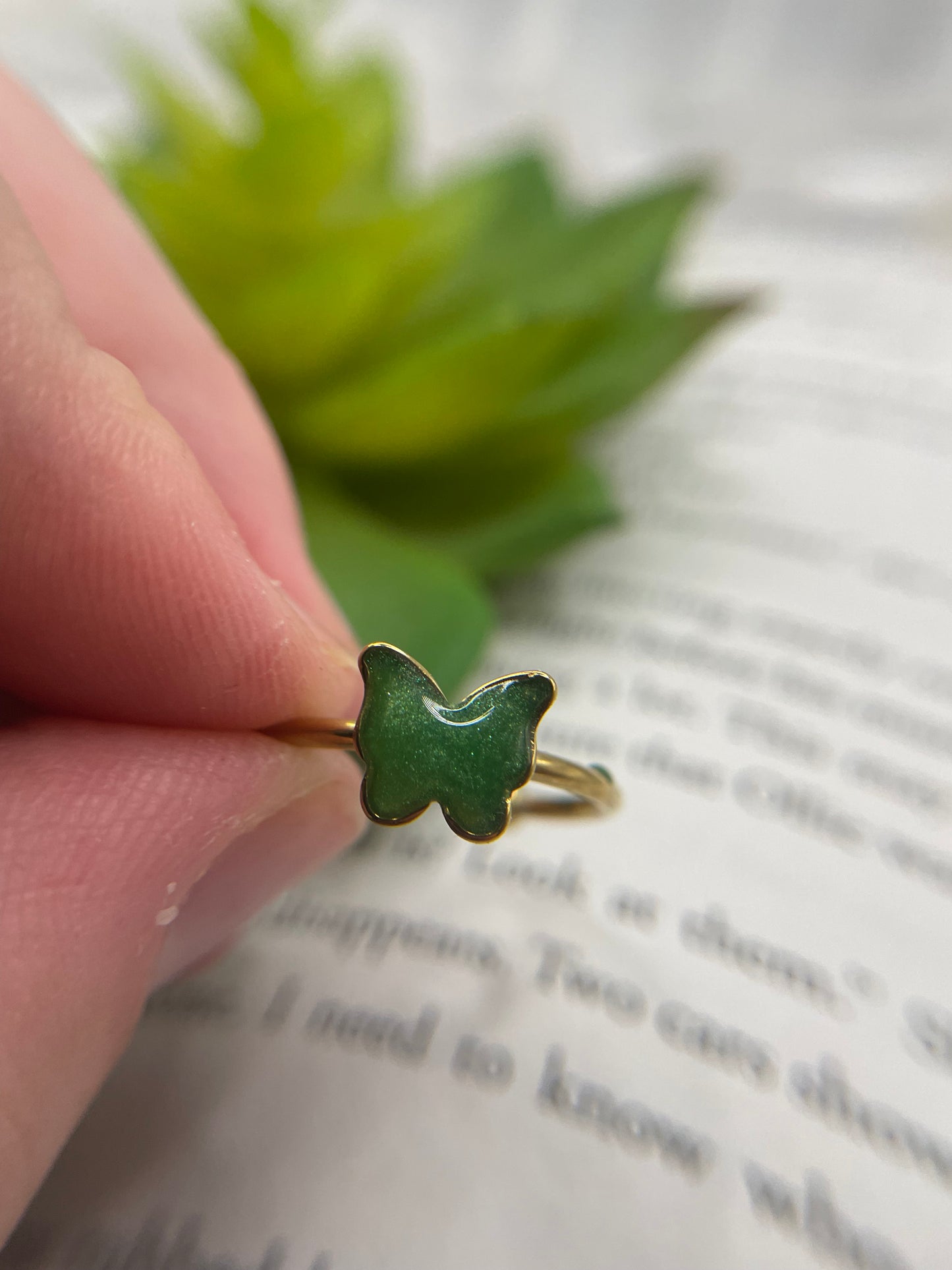 Adjustable Butterfly Ring – Stainless Steel