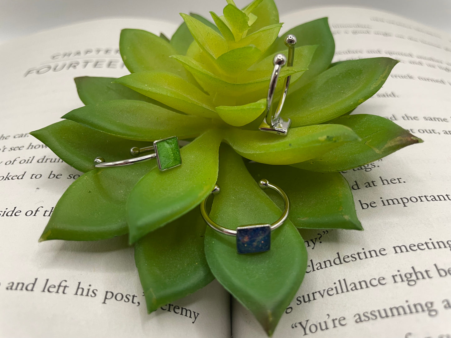 Adjustable Square Stainless Steel Ring