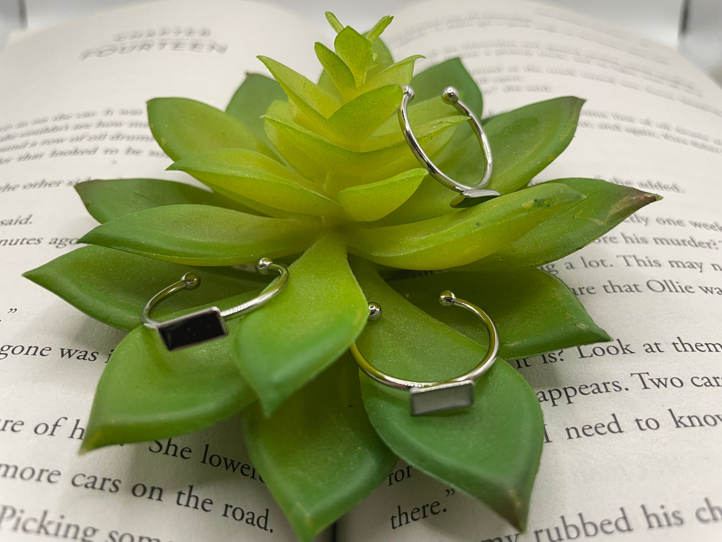 Adjustable Rectangle Stainless Steel Ring