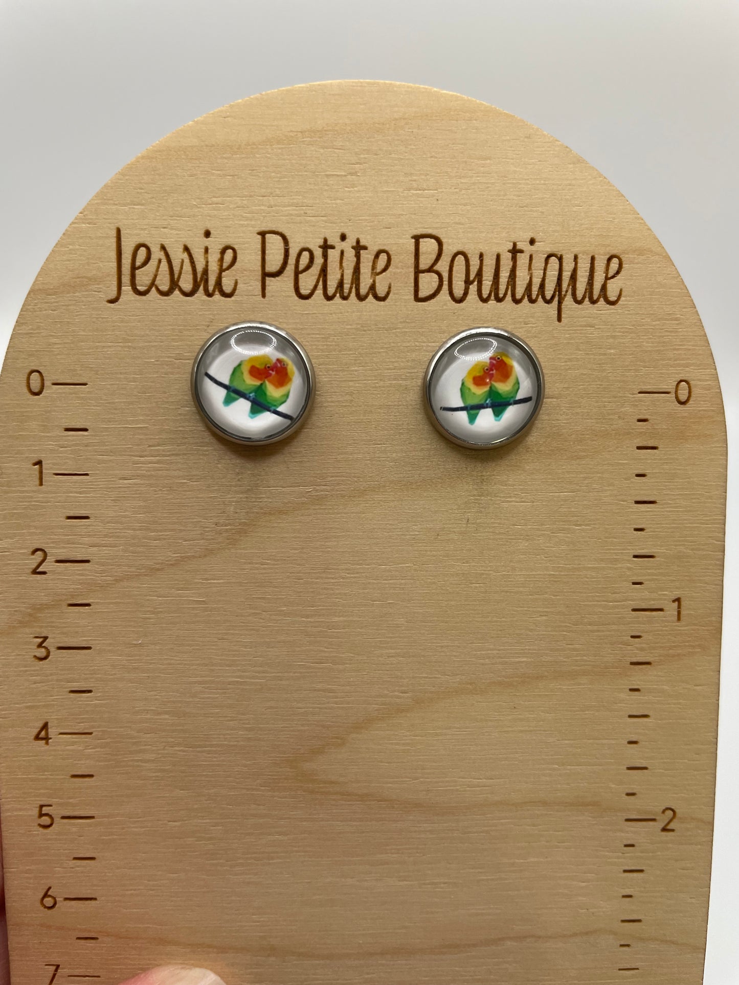 Lovebird Stud Earrings – Stainless Steel+Nickel Free