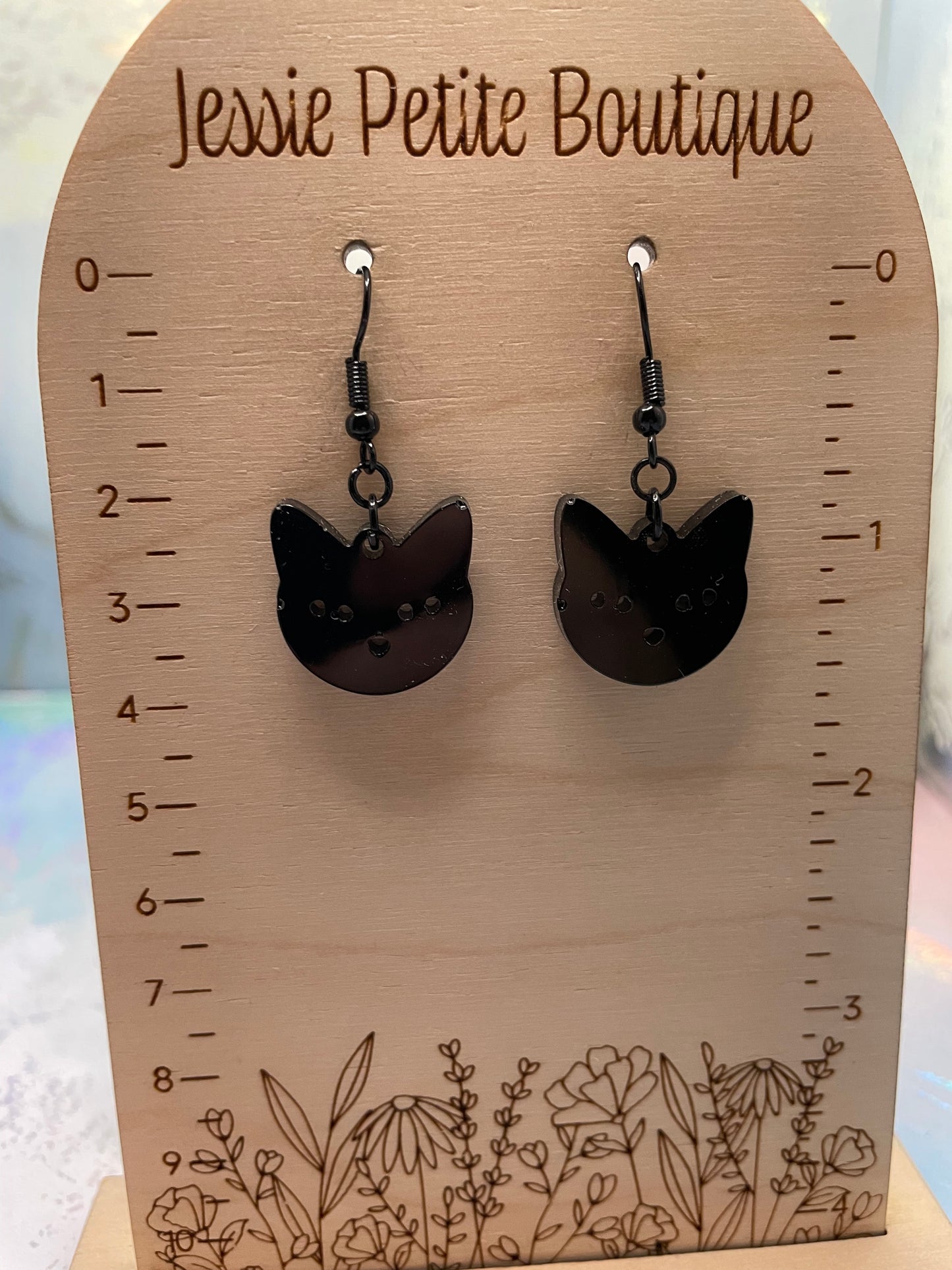 Black Cat Earrings