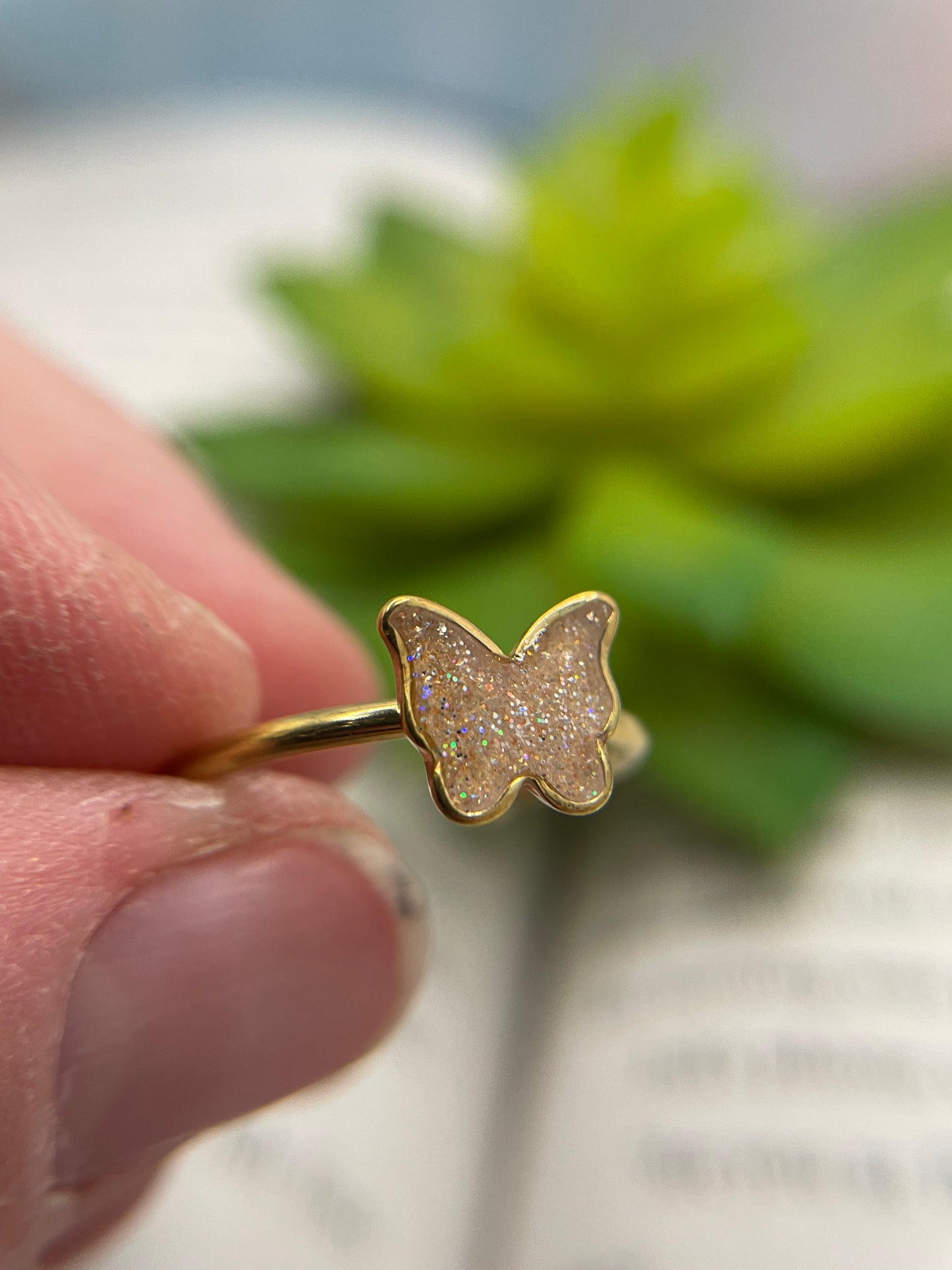 Adjustable Butterfly Ring – Stainless Steel