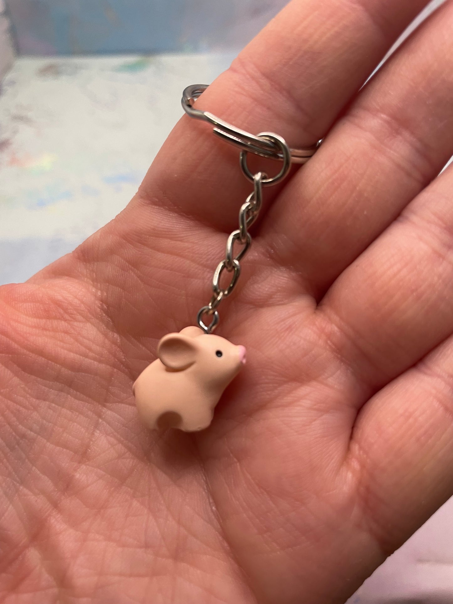 Pig keychain