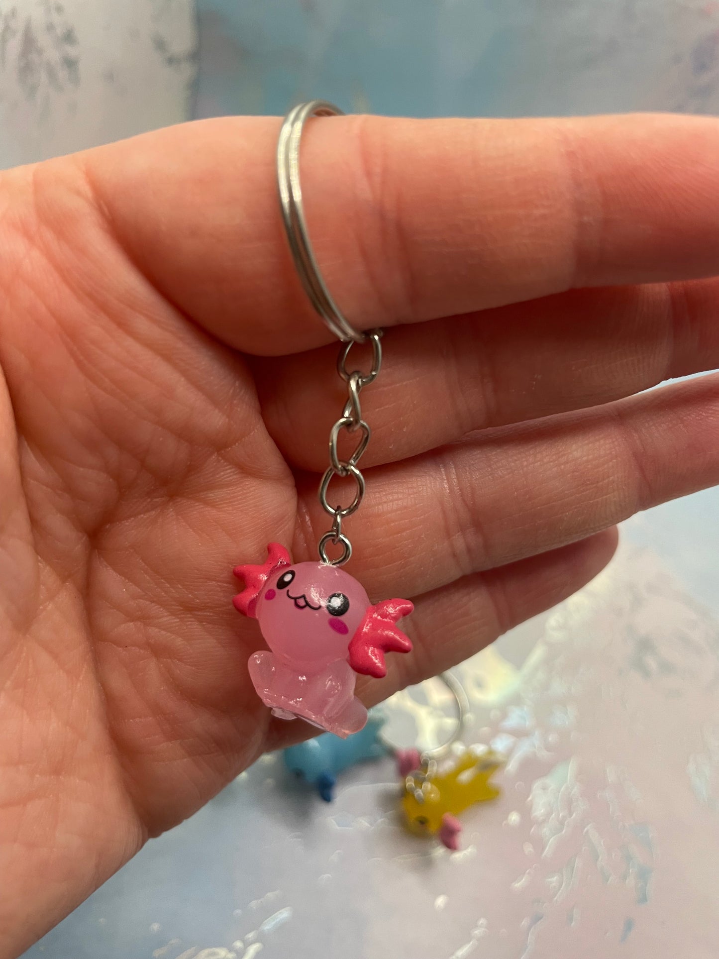 Axolotl Keychain