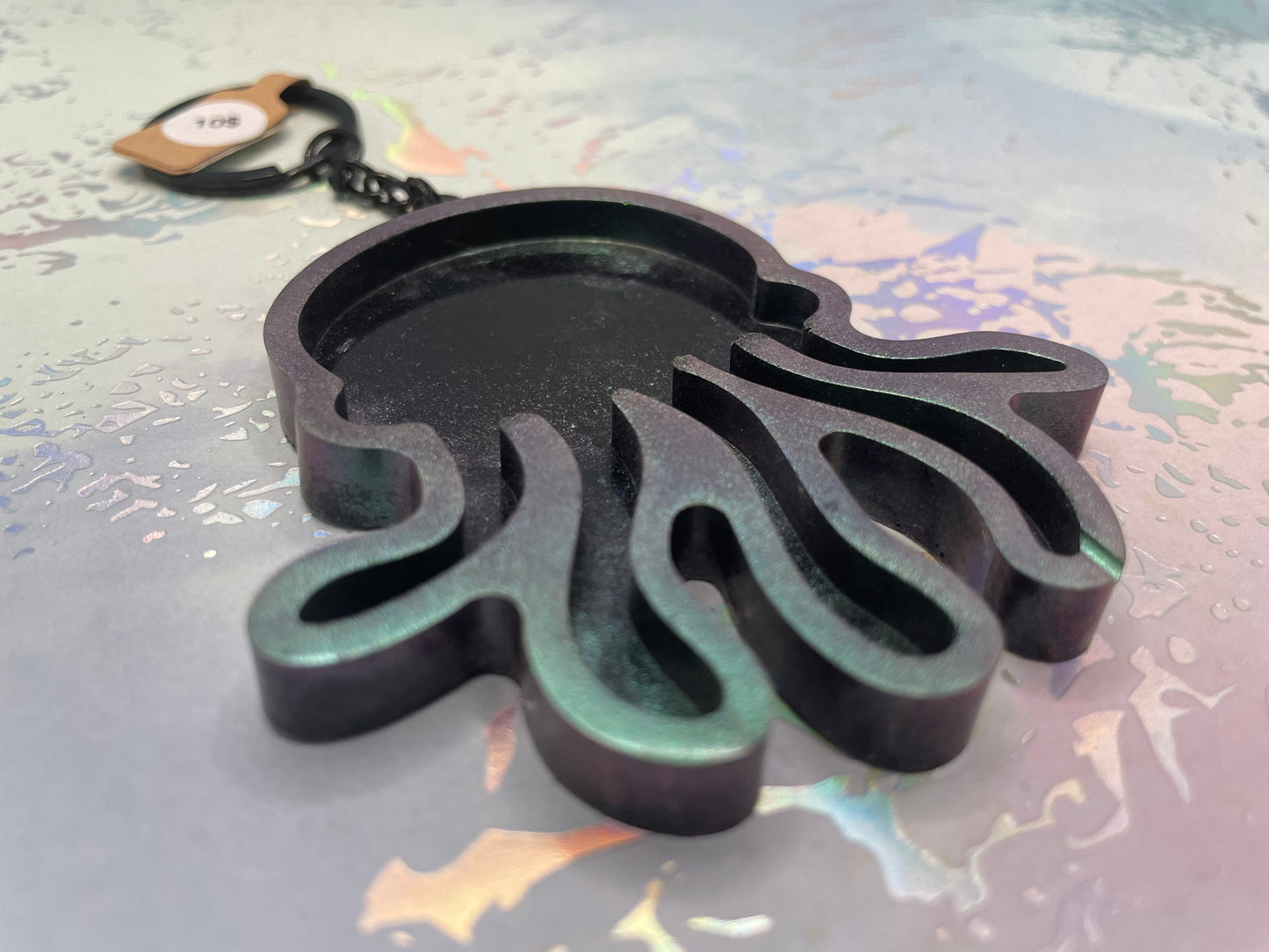 Jellyfish Resin Keychain