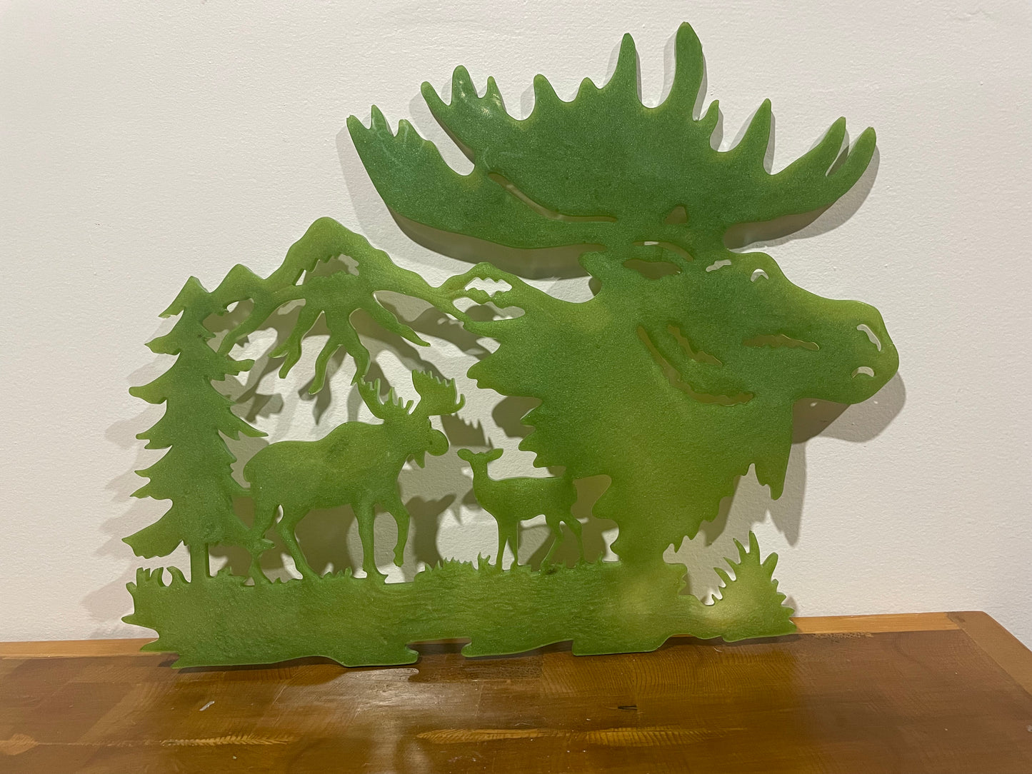 Moose with Tree: Key hanger
