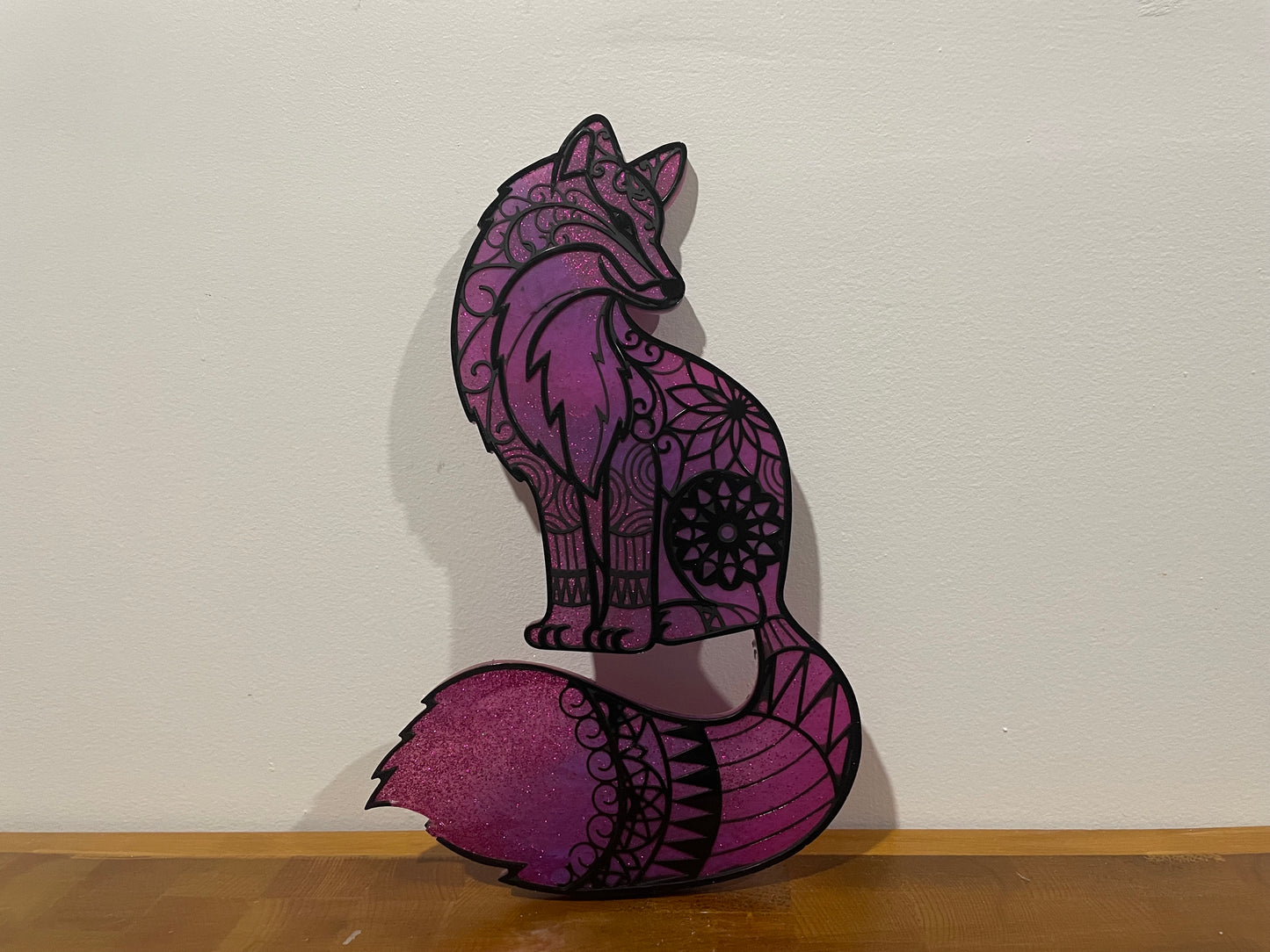 Mandala Fox: Wall Decoration