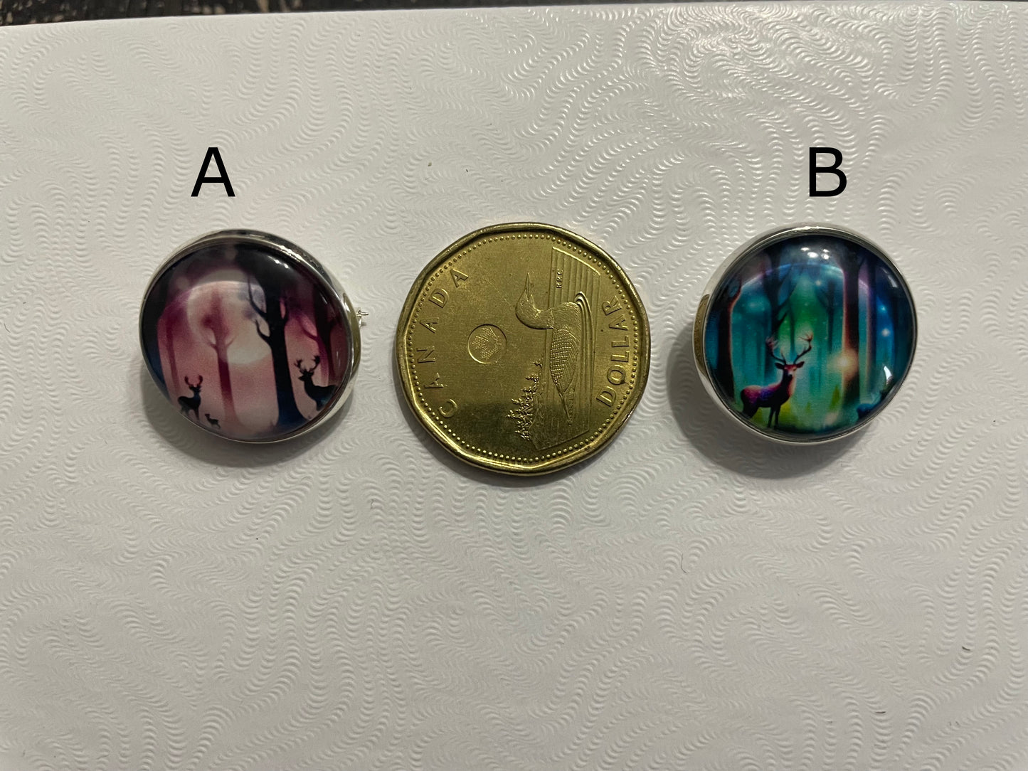 Broche Forêt & Chevreuils – 20 mm