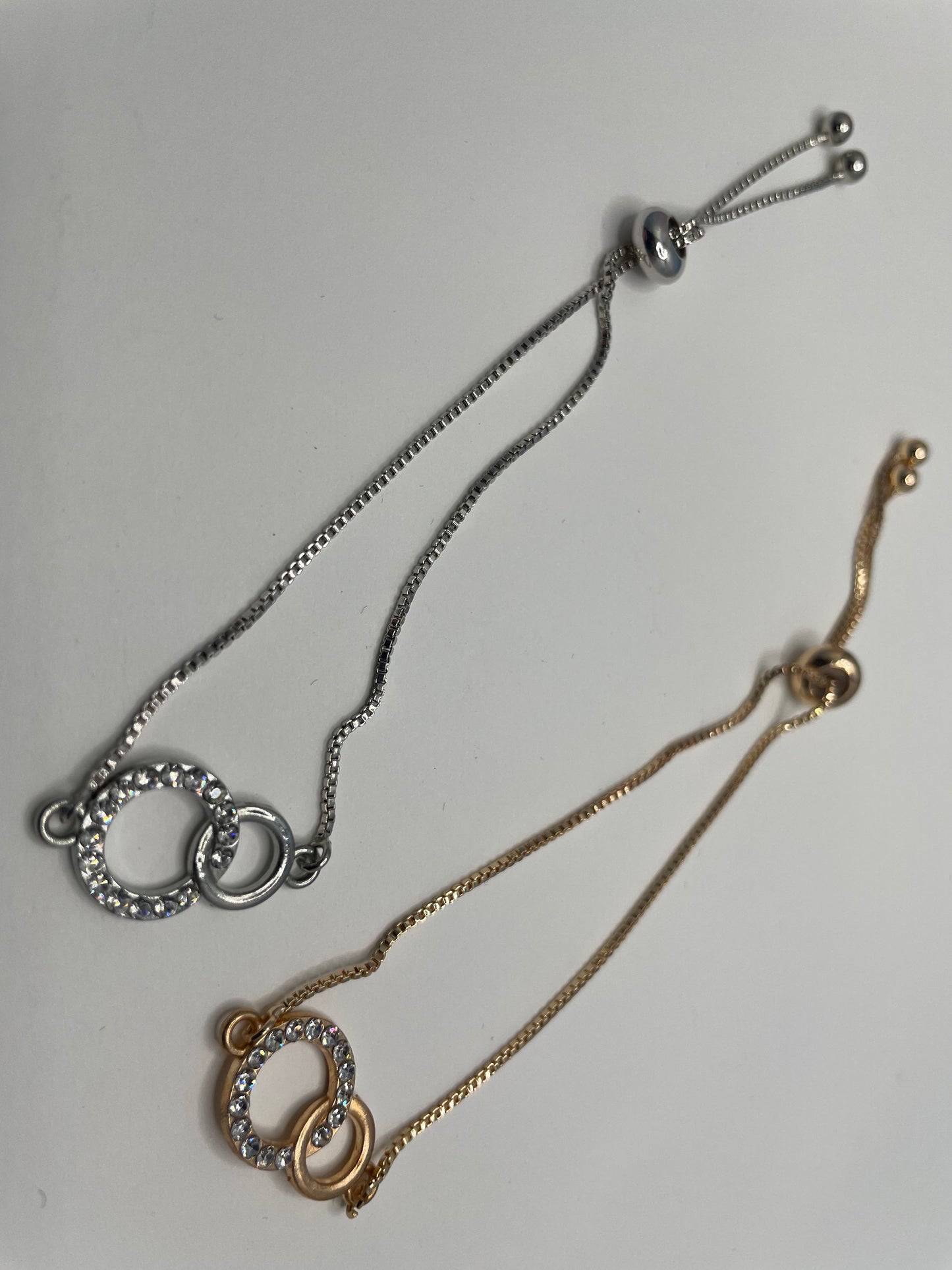 Anneaux entrelacés Bracelet Ajustable