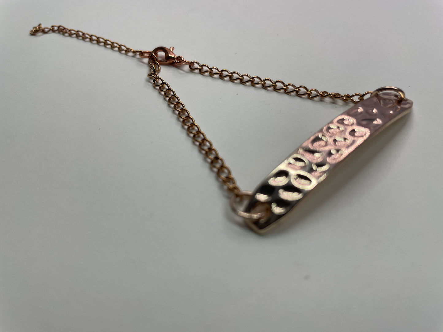 Bracelet barre or rose - Acier Inoxydable