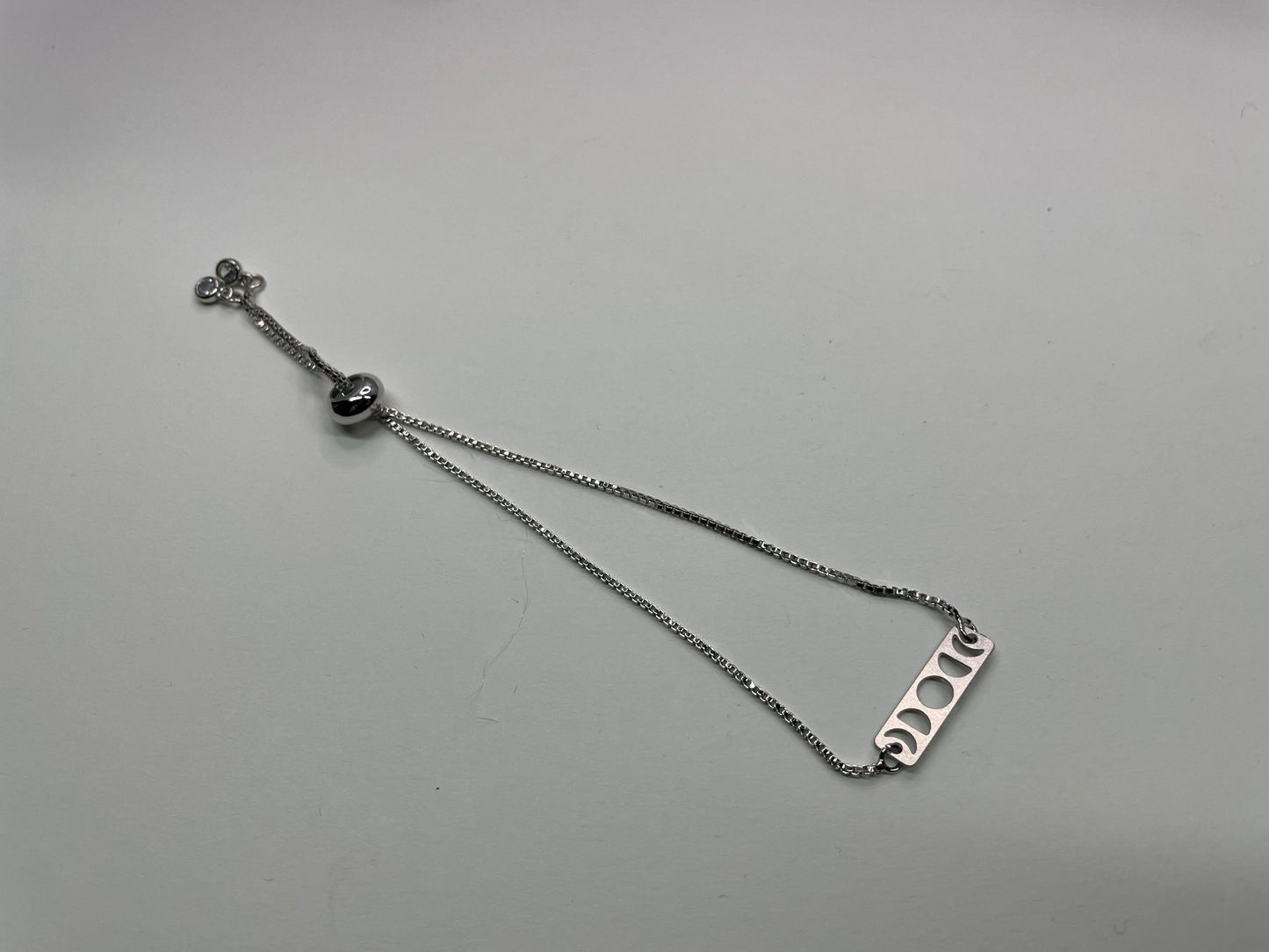 Bracelet Ajustable Phases de la Lune -Acier Inoxydable