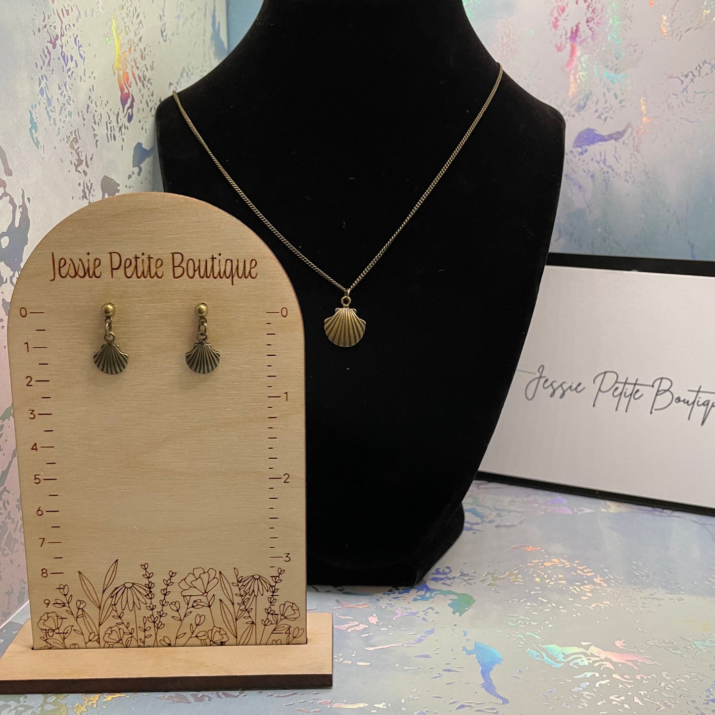 Ensemble Petit Coquillages Bronze 19 pouces