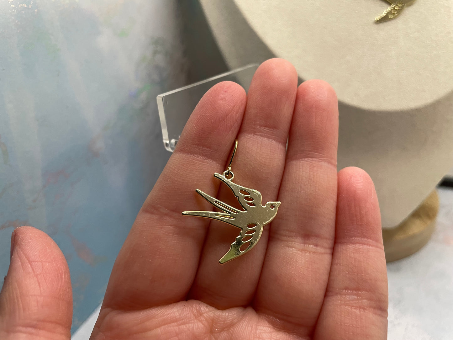 Chic Gold Bird Jewelry Set-18'' NICKEL FREE+GOLD PLATED