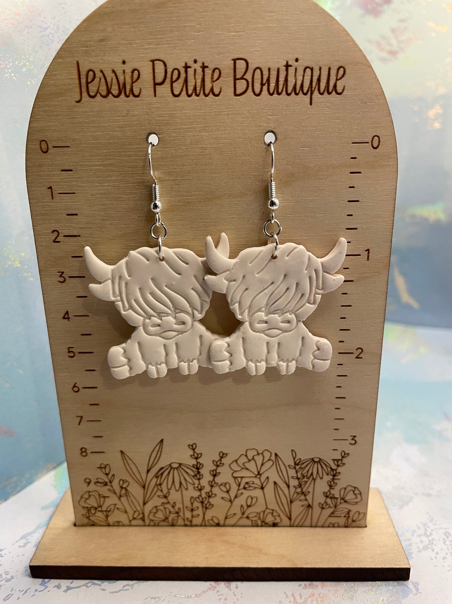Adorable Handmade Cow Earrings – NICKEL FREE