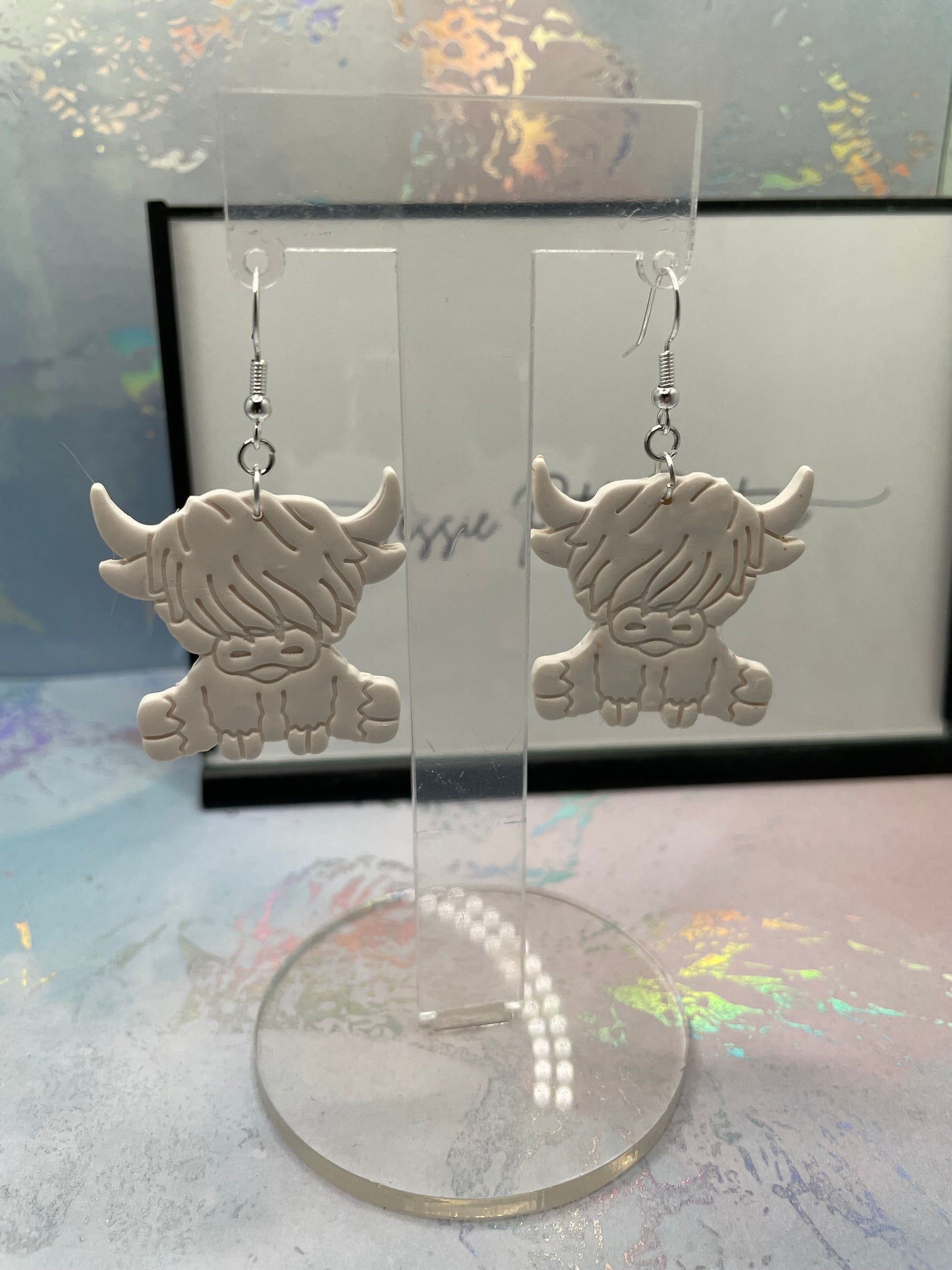 Adorable Handmade Cow Earrings – NICKEL FREE