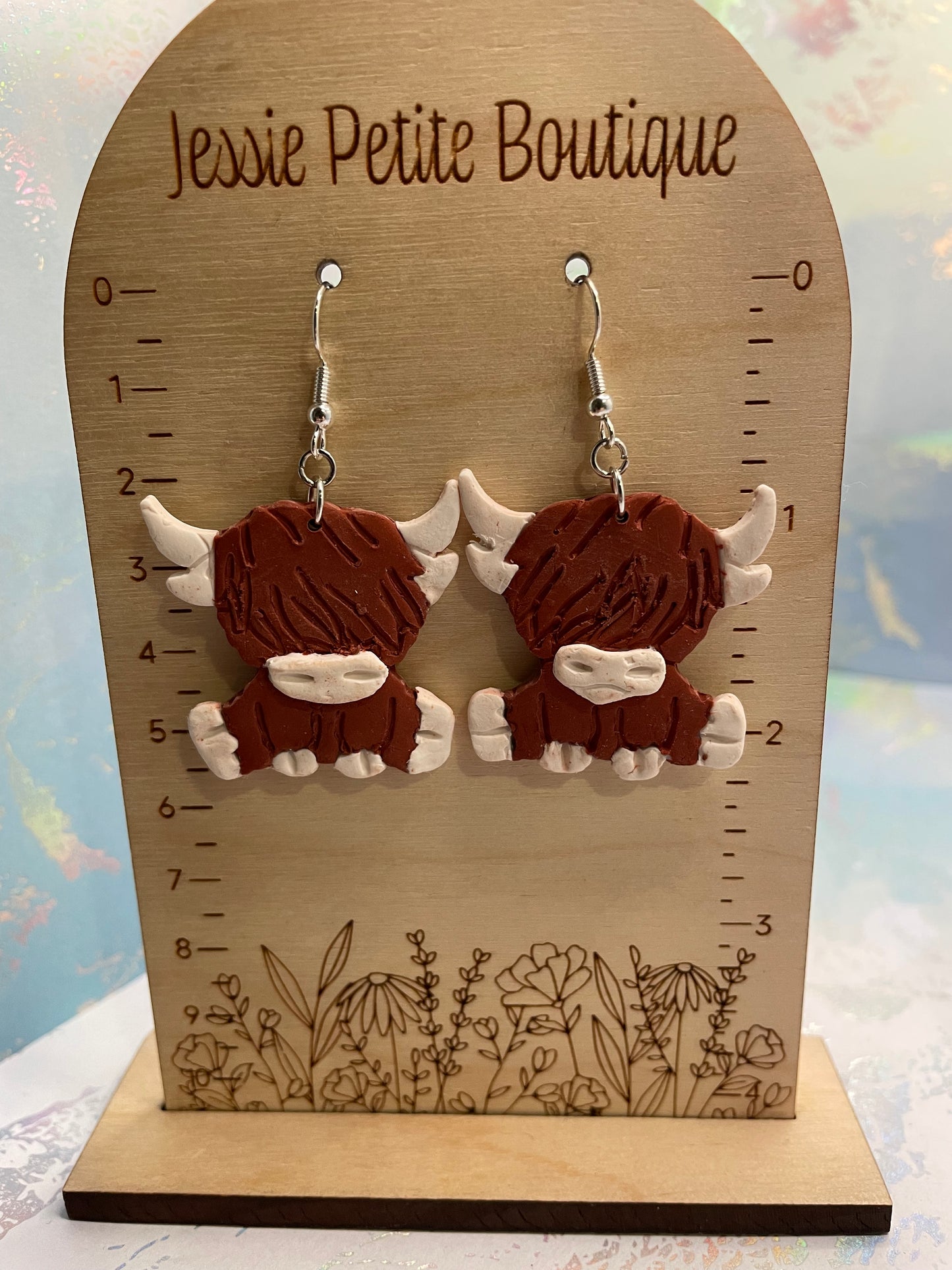 Adorable Handmade Cow Earrings – NICKEL FREE