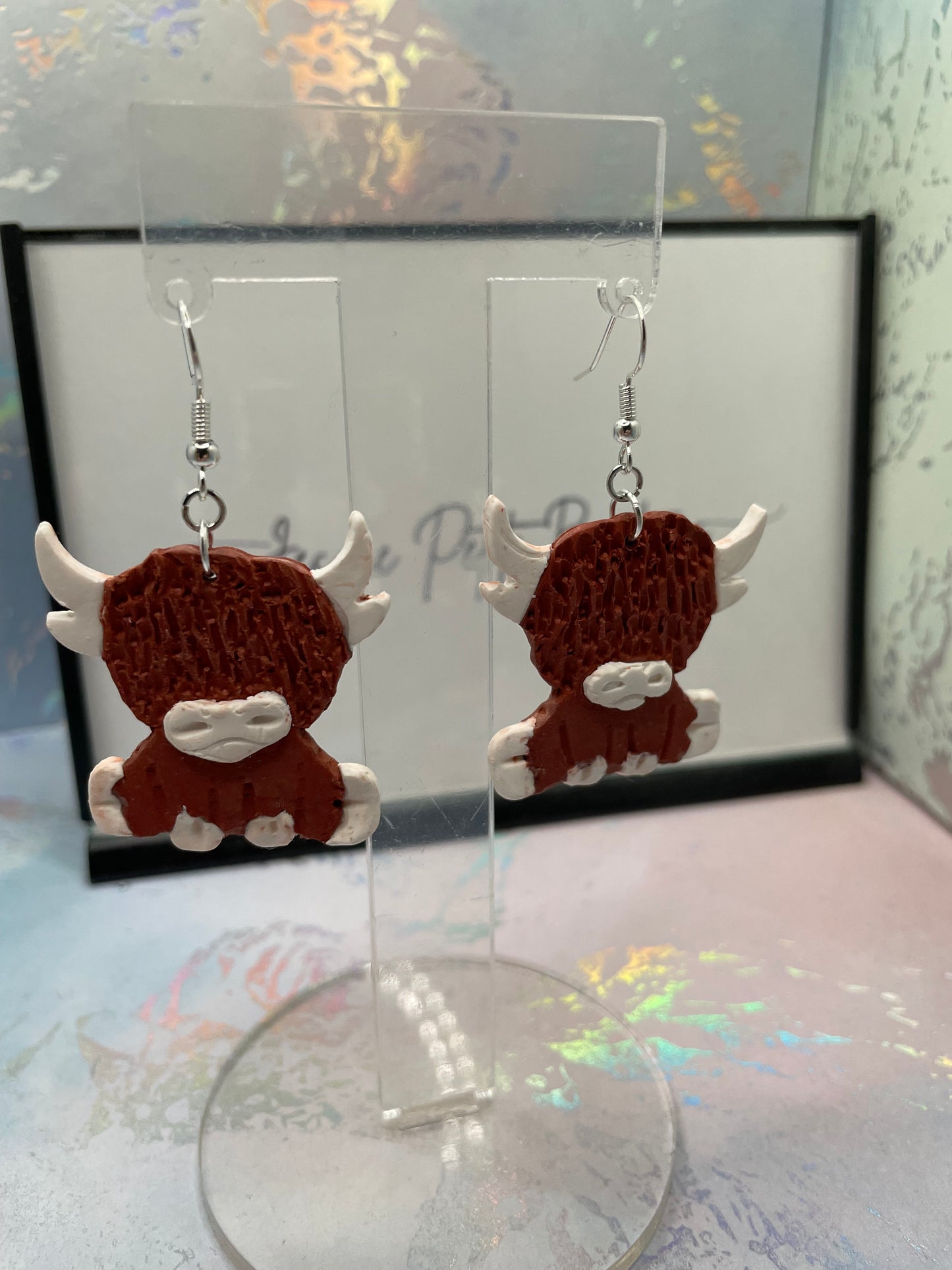 Adorable Handmade Cow Earrings – NICKEL FREE