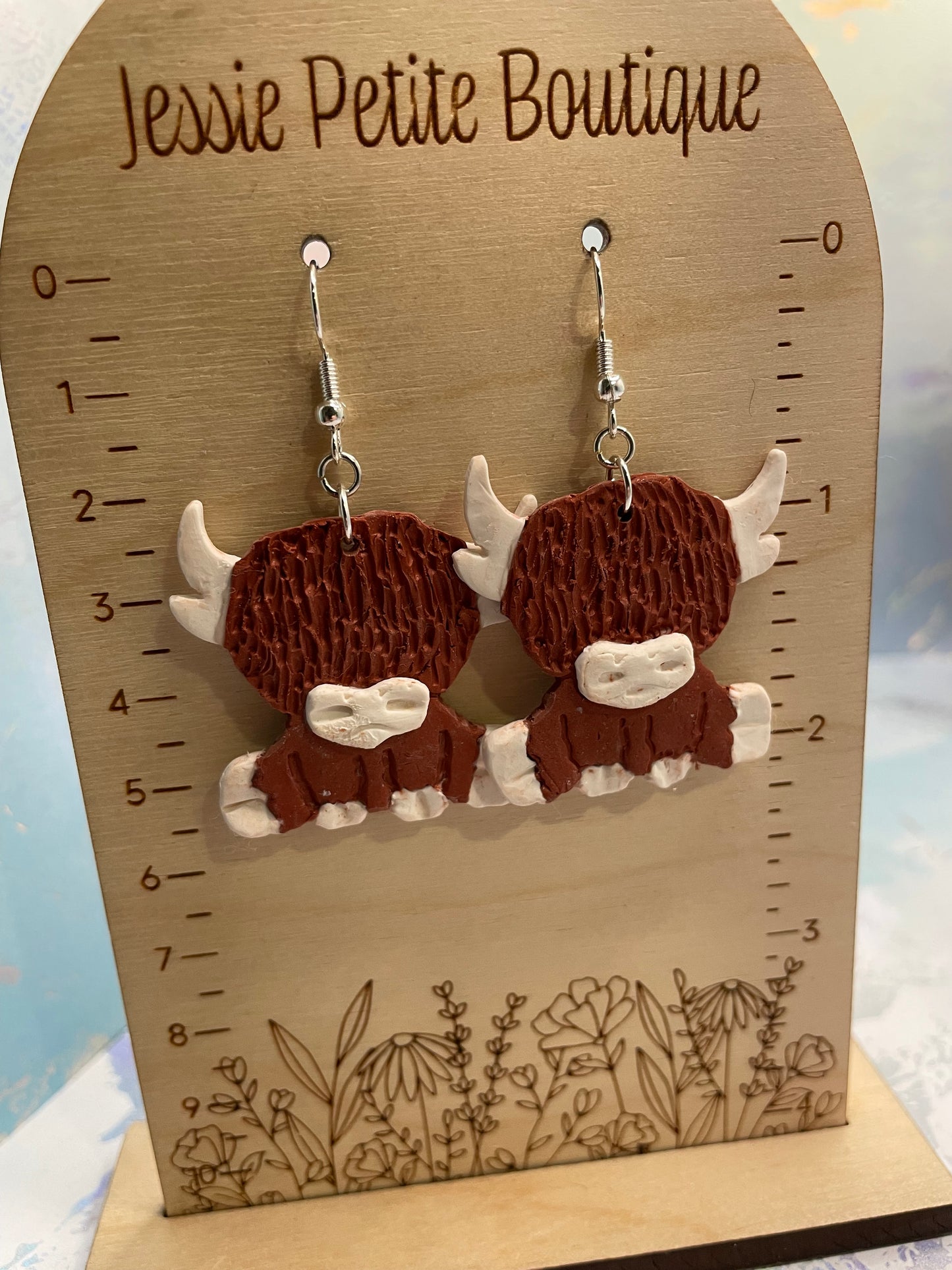 Adorable Handmade Cow Earrings – NICKEL FREE