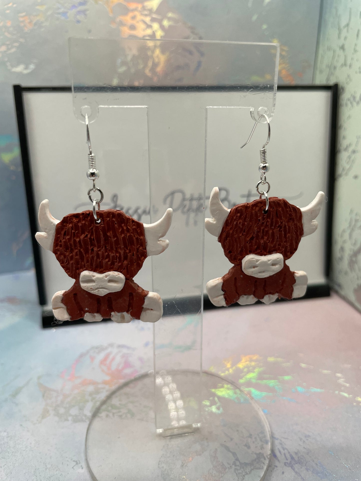 Adorable Handmade Cow Earrings – NICKEL FREE