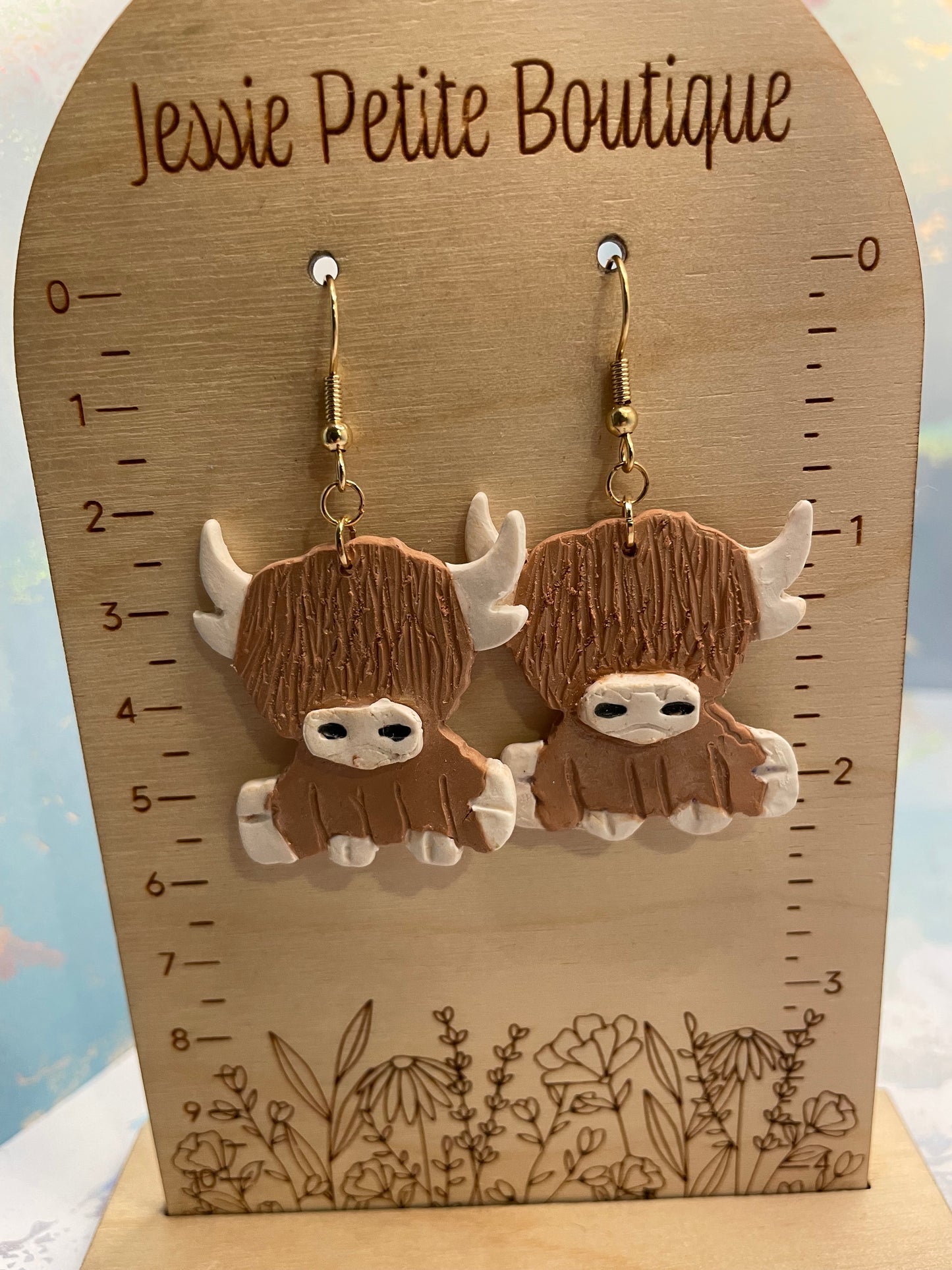 Adorable Handmade Cow Earrings – NICKEL FREE