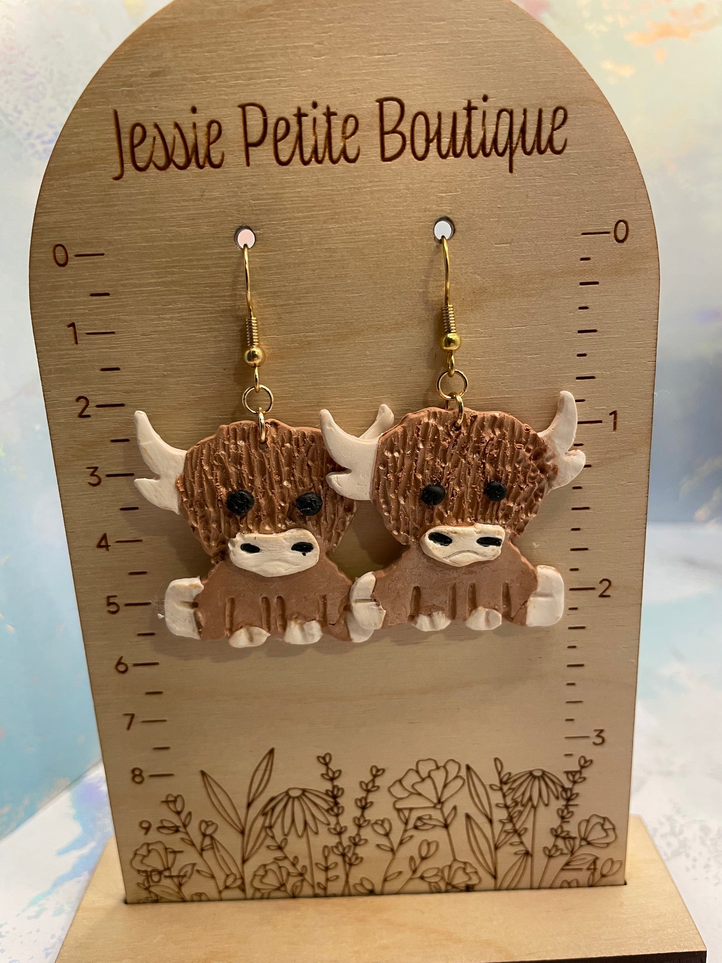 Adorable Handmade Cow Earrings – NICKEL FREE