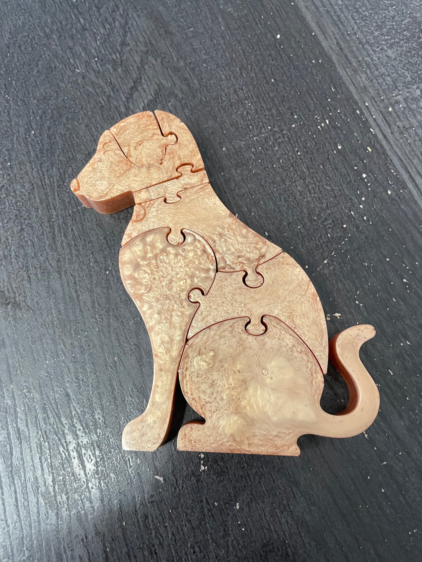 Resin Dog Puzzle – 7 Pieces