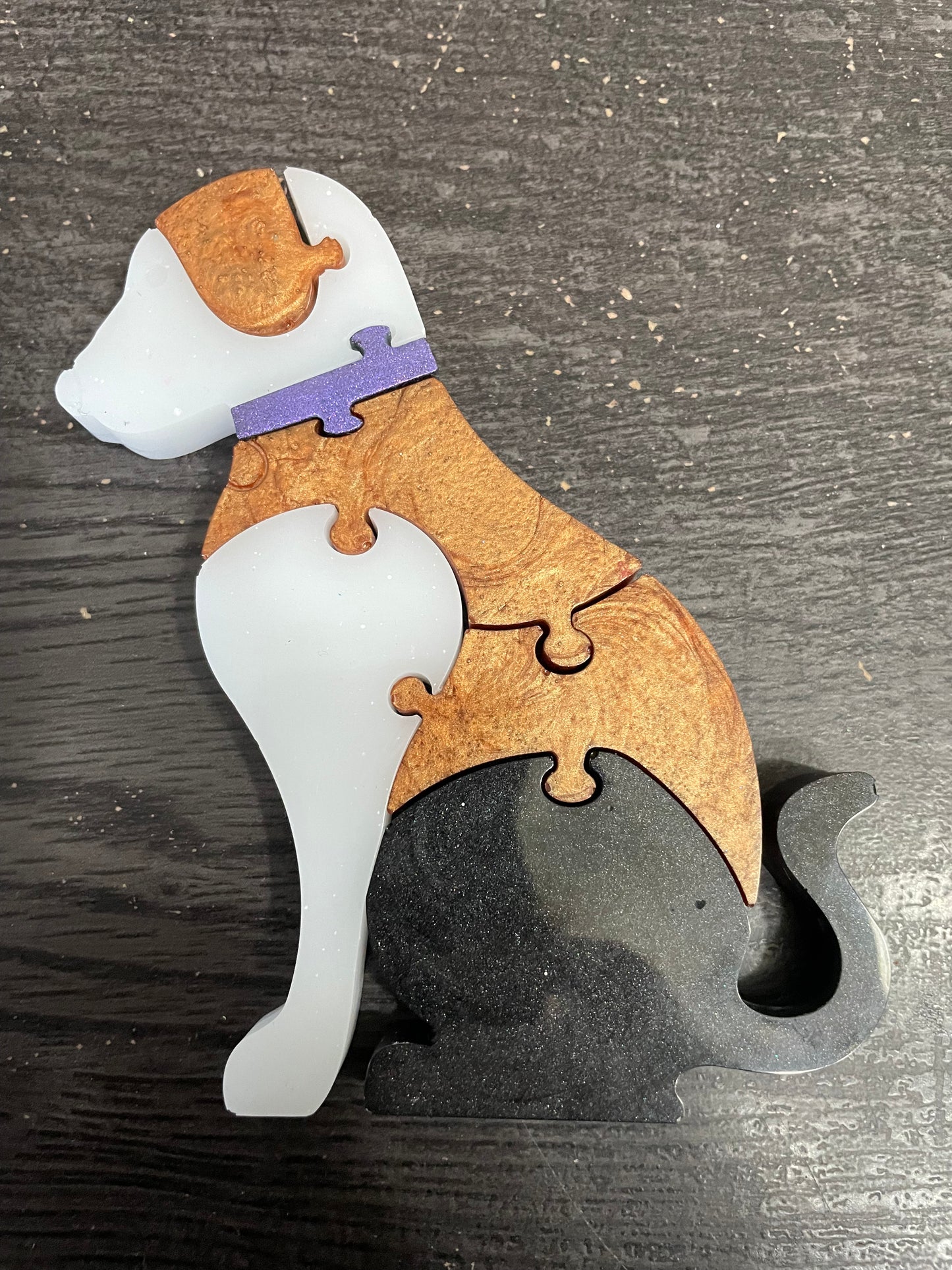 Resin Dog Puzzle – 7 Pieces