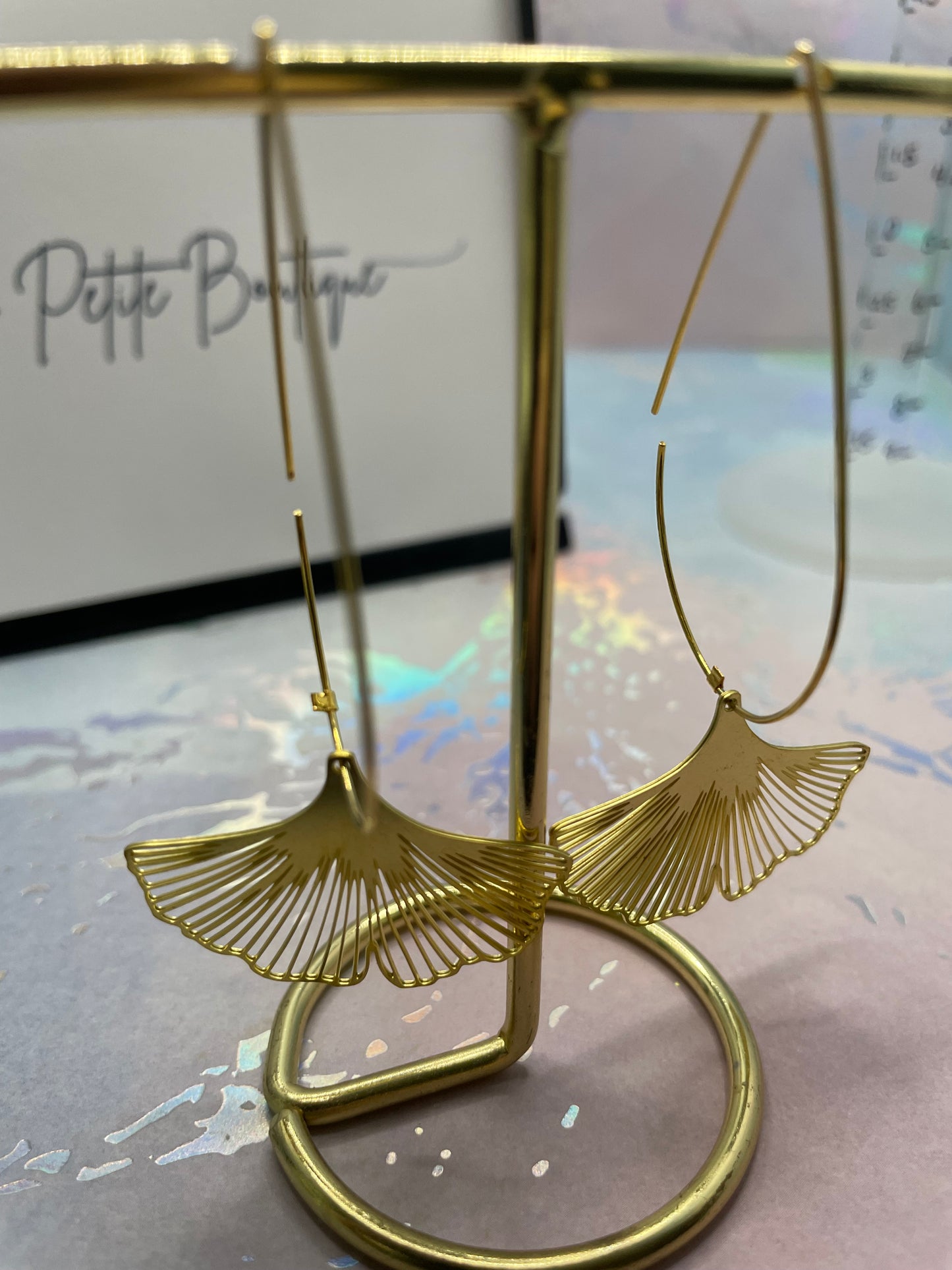 Boucles d’oreilles Feuille de Gecko