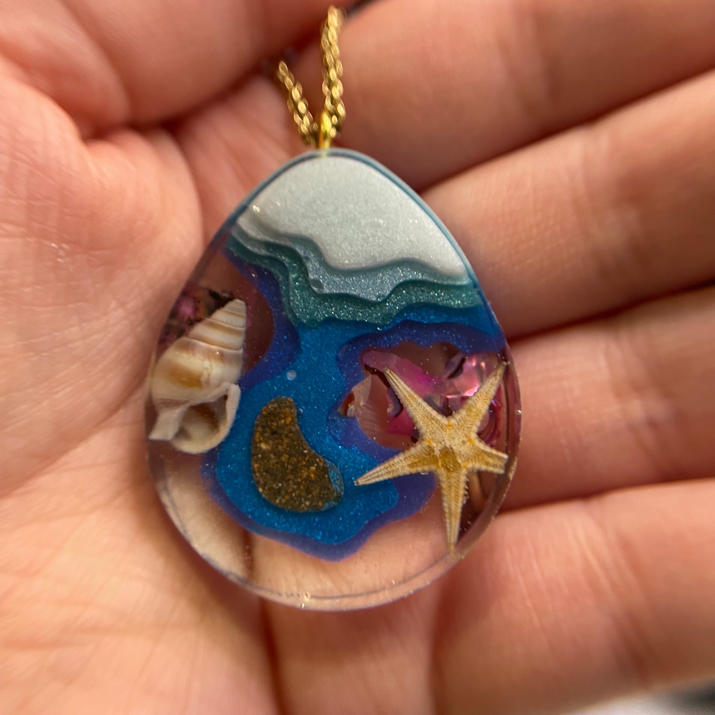 Collier Goutte Ocean 25'' - Acier Inoxydable