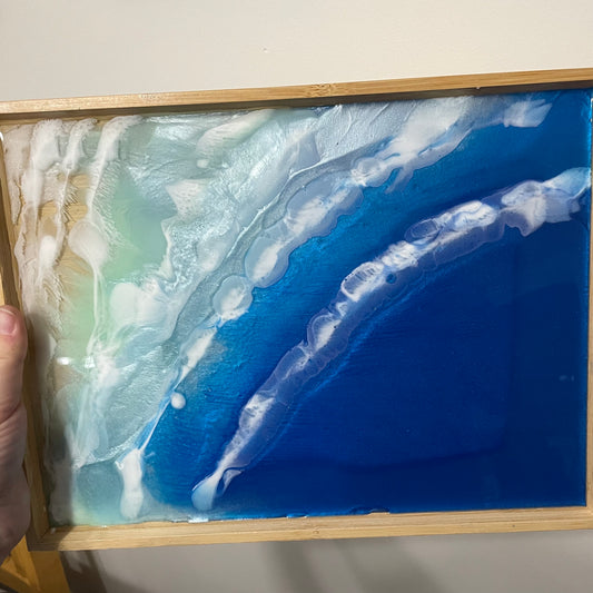 ocean-inspired serving tray
