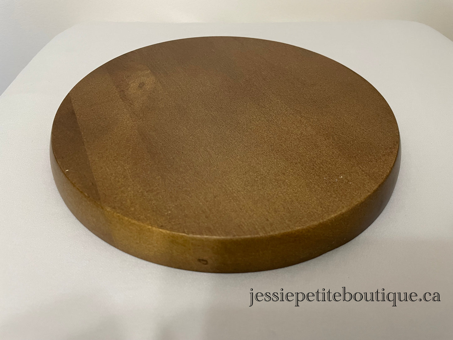 Round Wooden Steampunk Tray