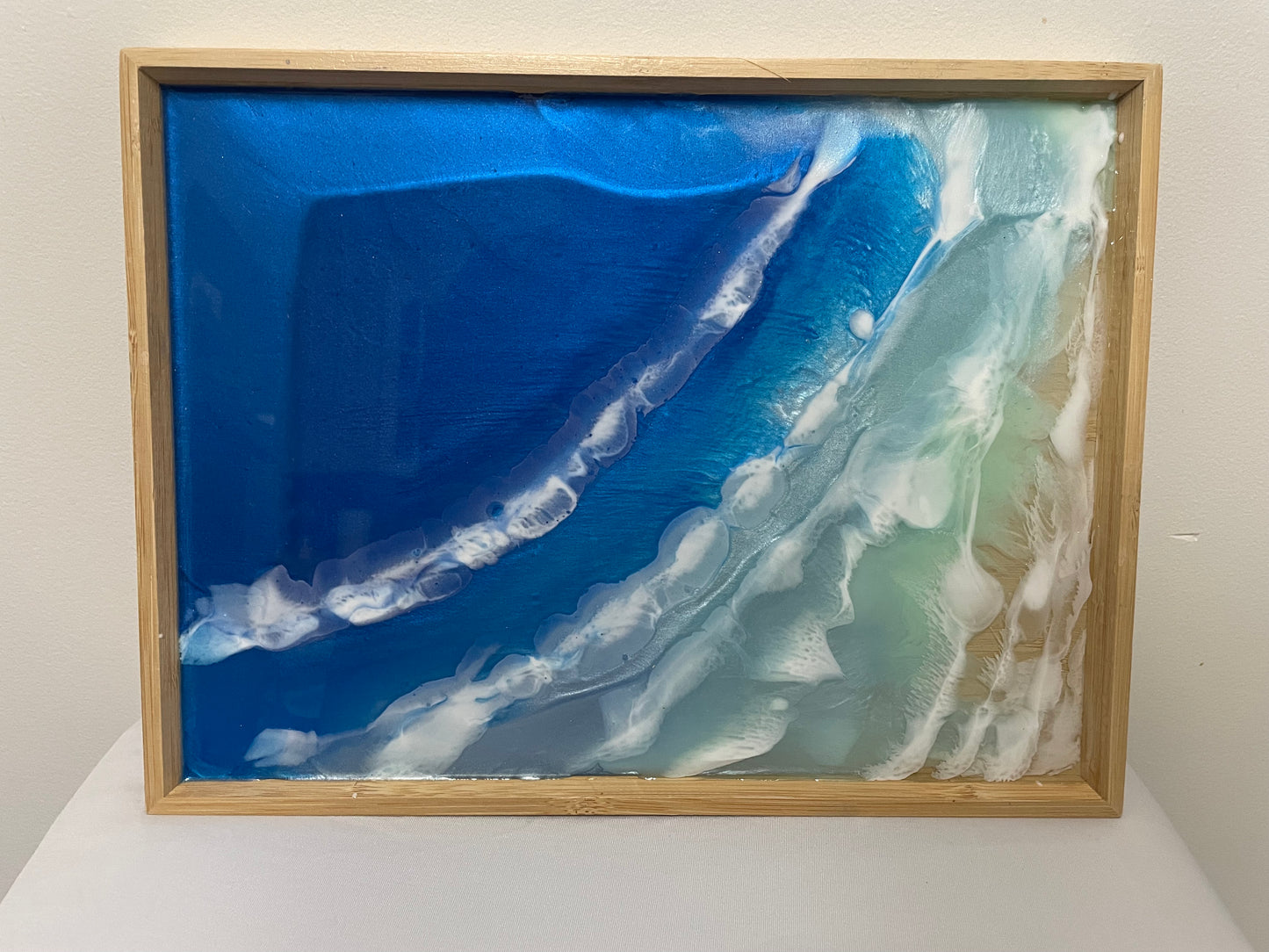 ocean-inspired serving tray