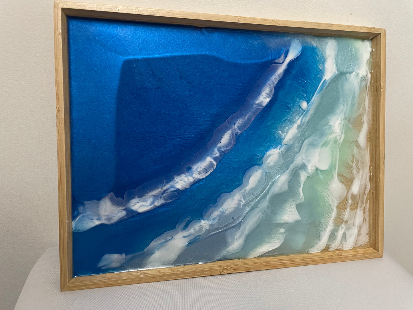 ocean-inspired serving tray