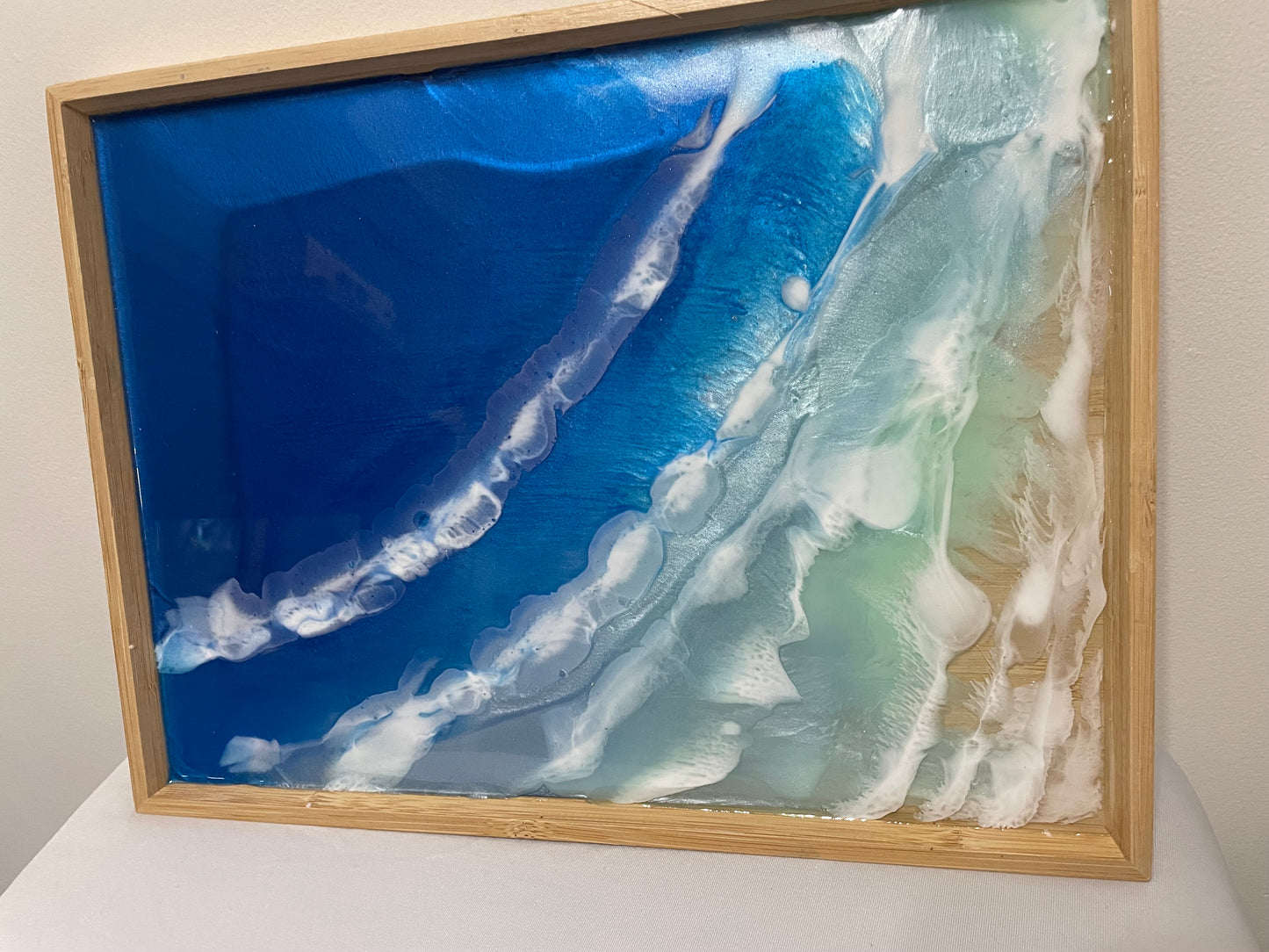 ocean-inspired serving tray