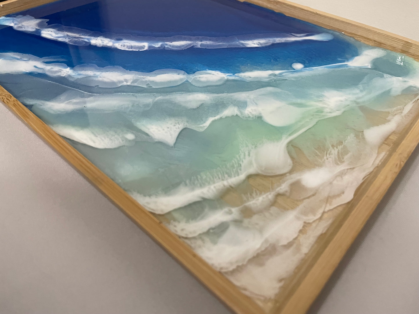 ocean-inspired serving tray