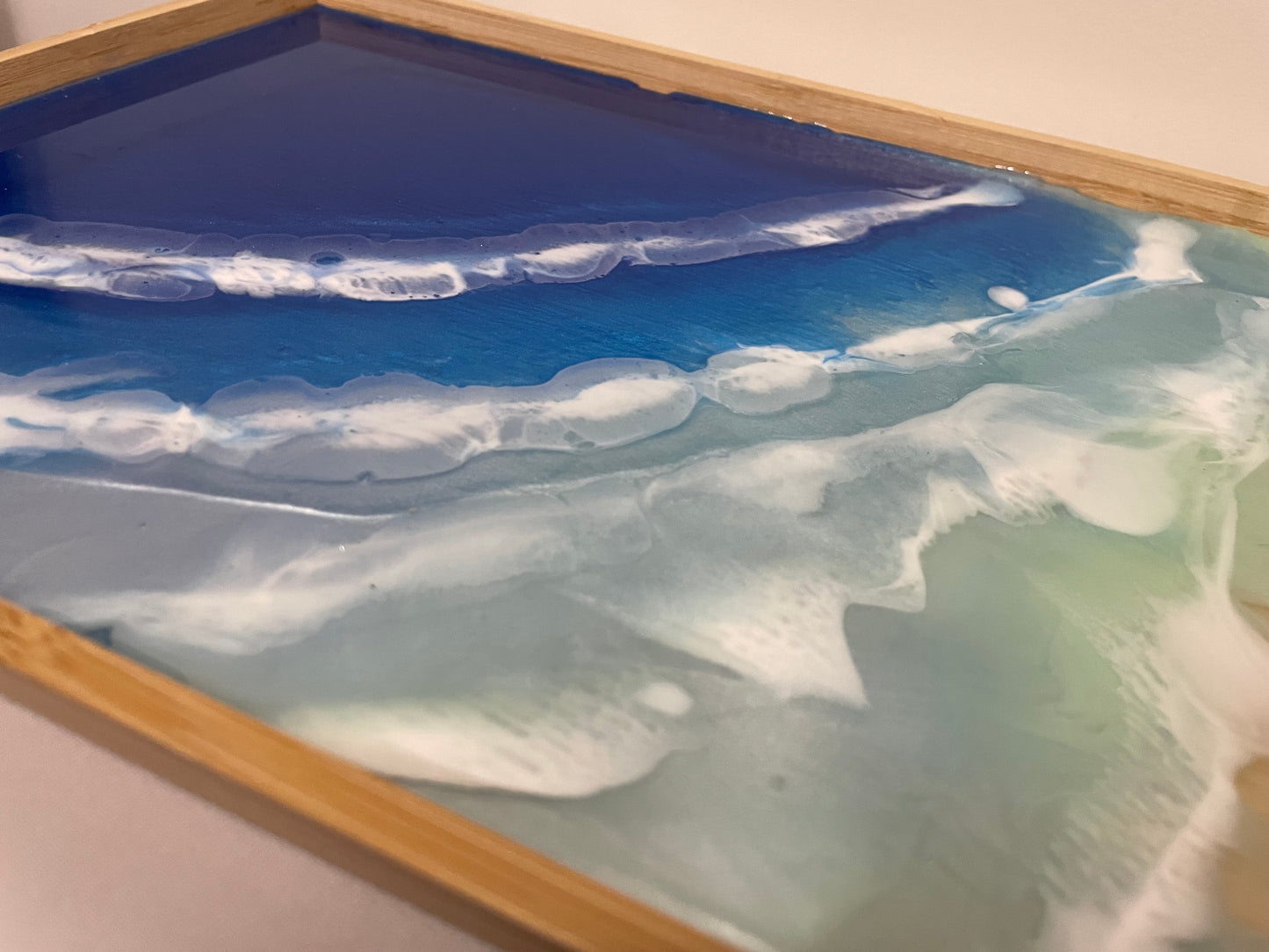 ocean-inspired serving tray